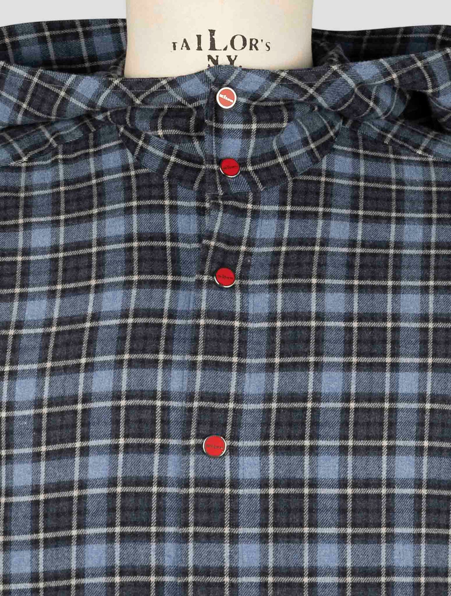Kiton Blue Cotton Shirt Mariano