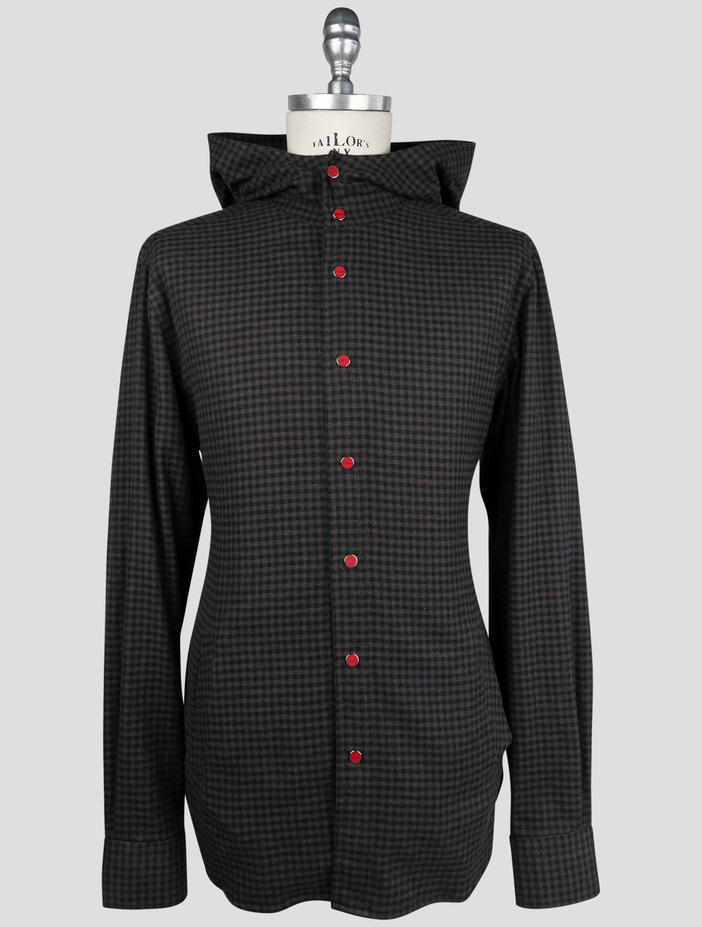 Kiton Brown Cotton Shirt Mariano