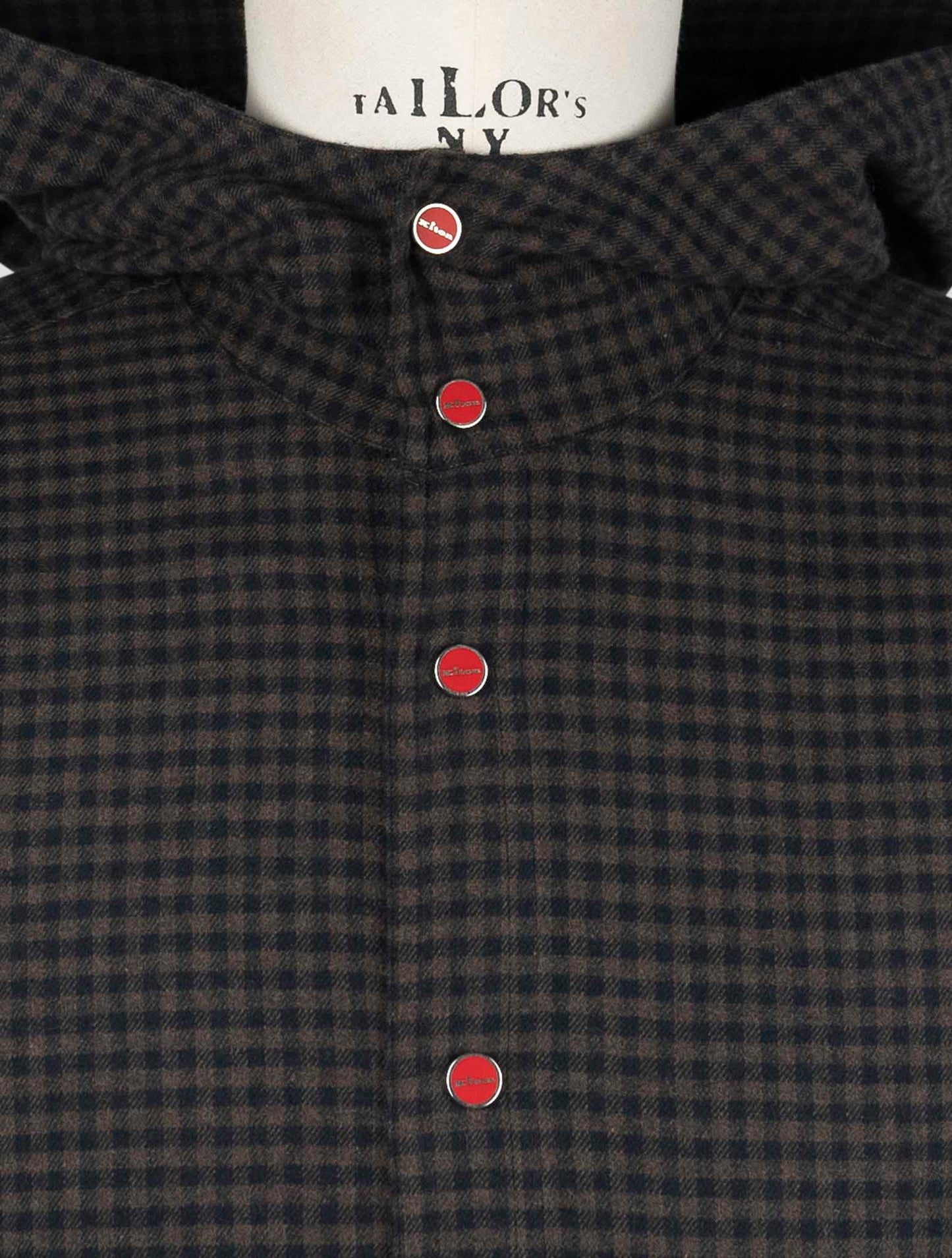 Kiton Brown Cotton Shirt Mariano