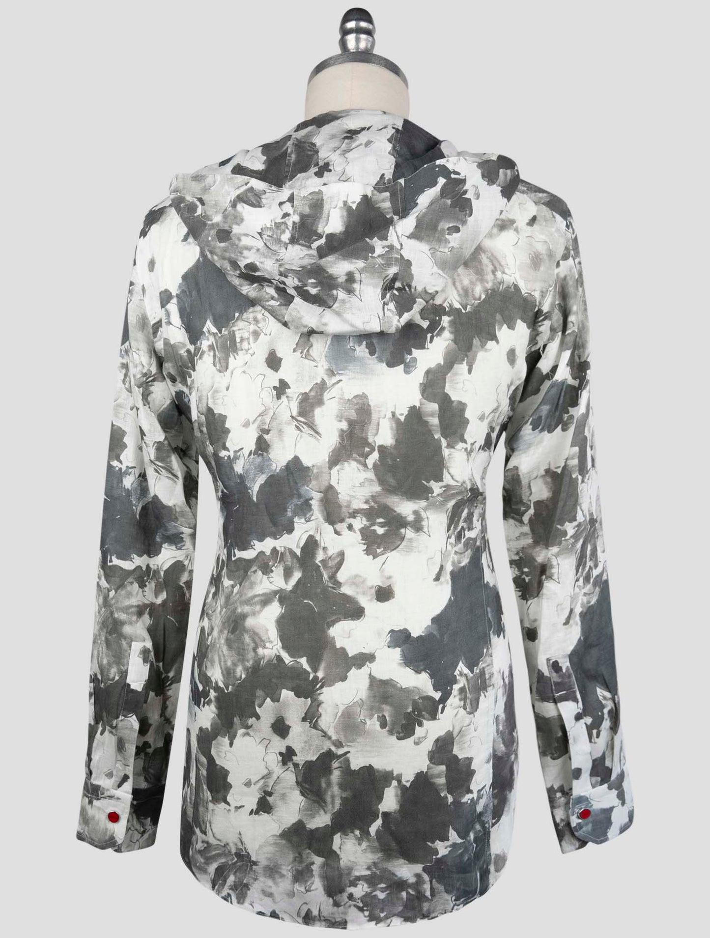 Kiton Gray White Linen Shirt Mariano