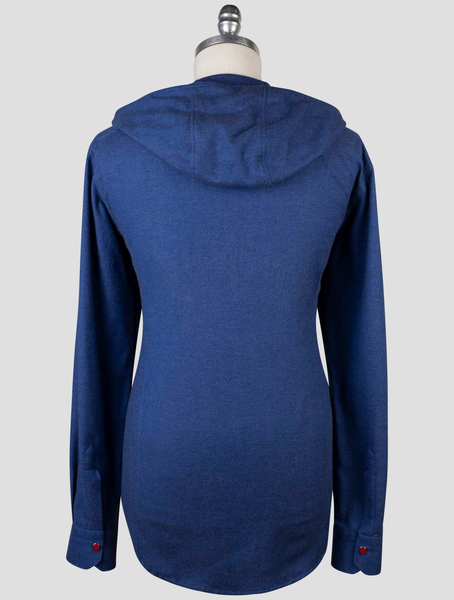 Kiton Blue Cotton Shirt Mariano