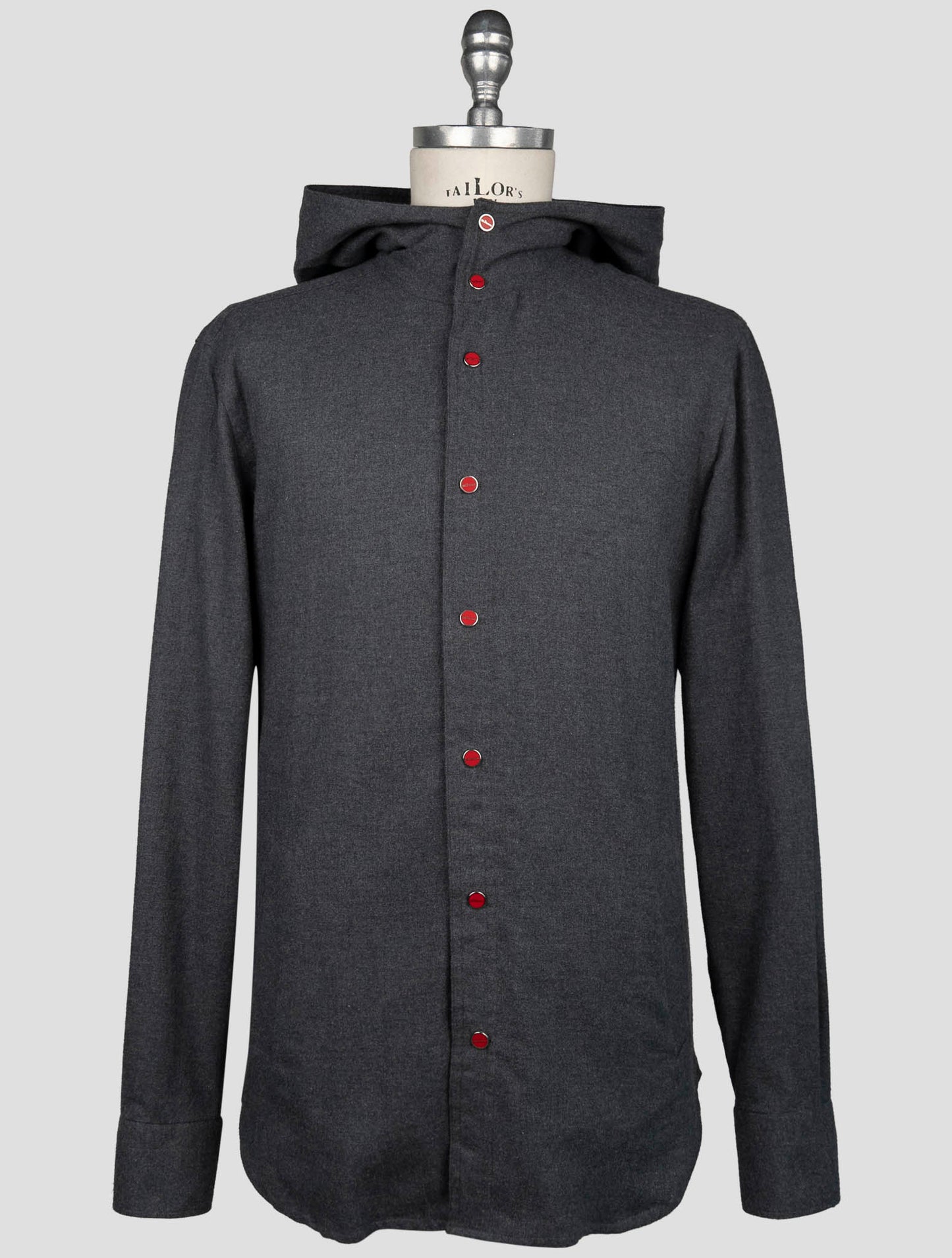 Kiton Gray Cotton Shirt Mariano