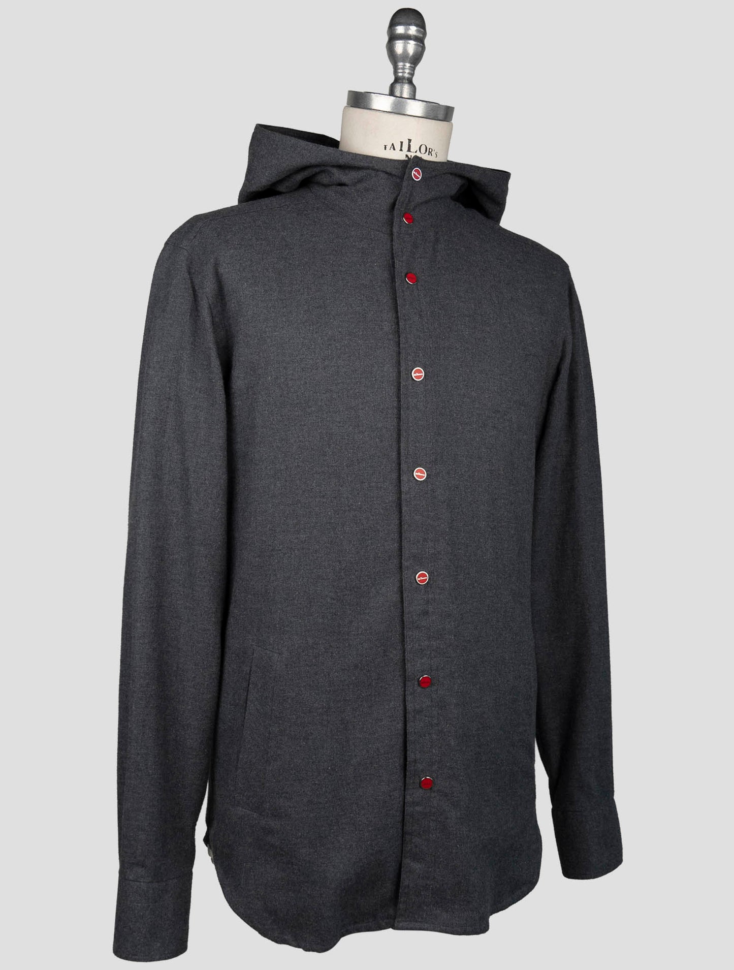 Kiton Gray Cotton Shirt Mariano