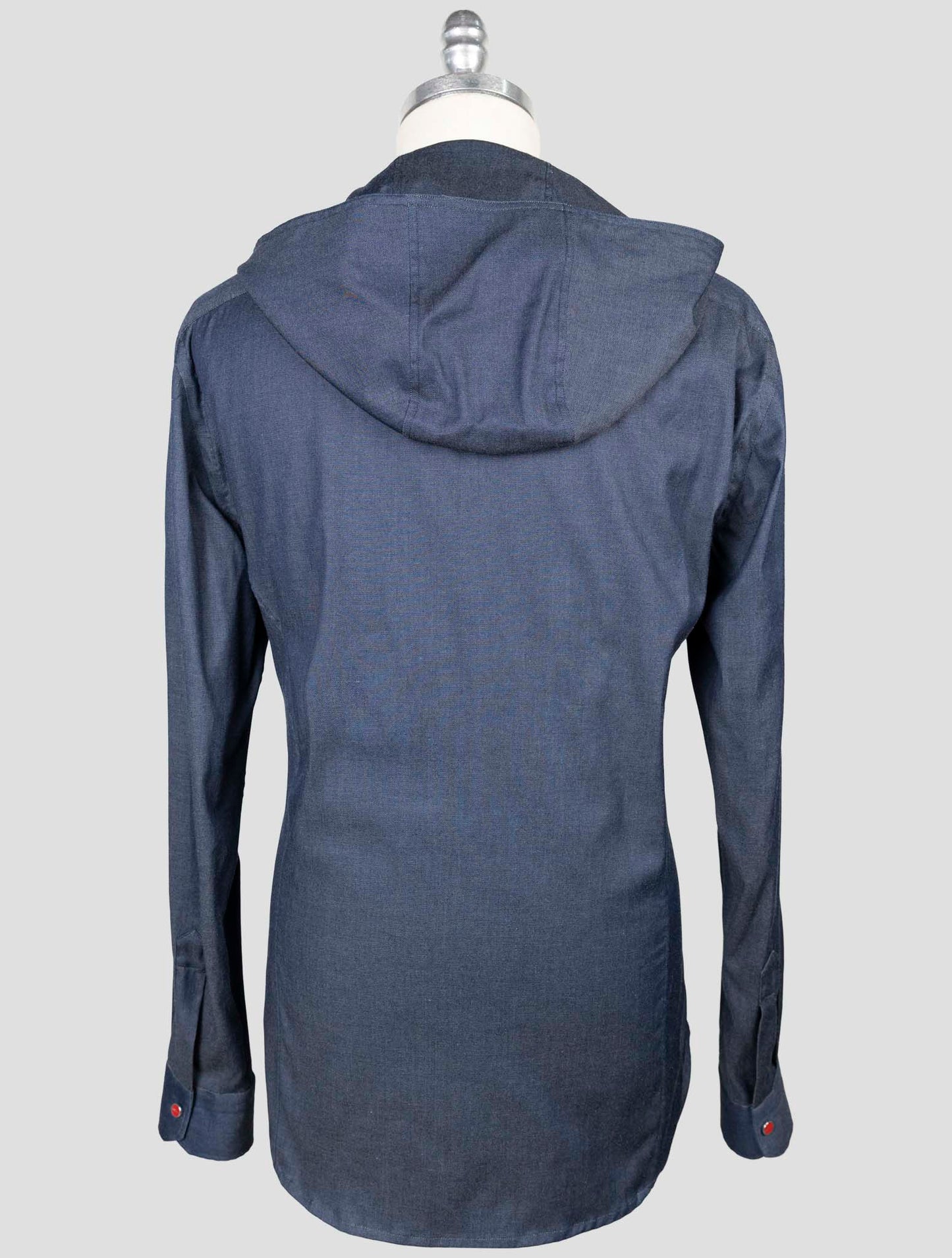 Kiton Blue Cotton Shirt Mariano