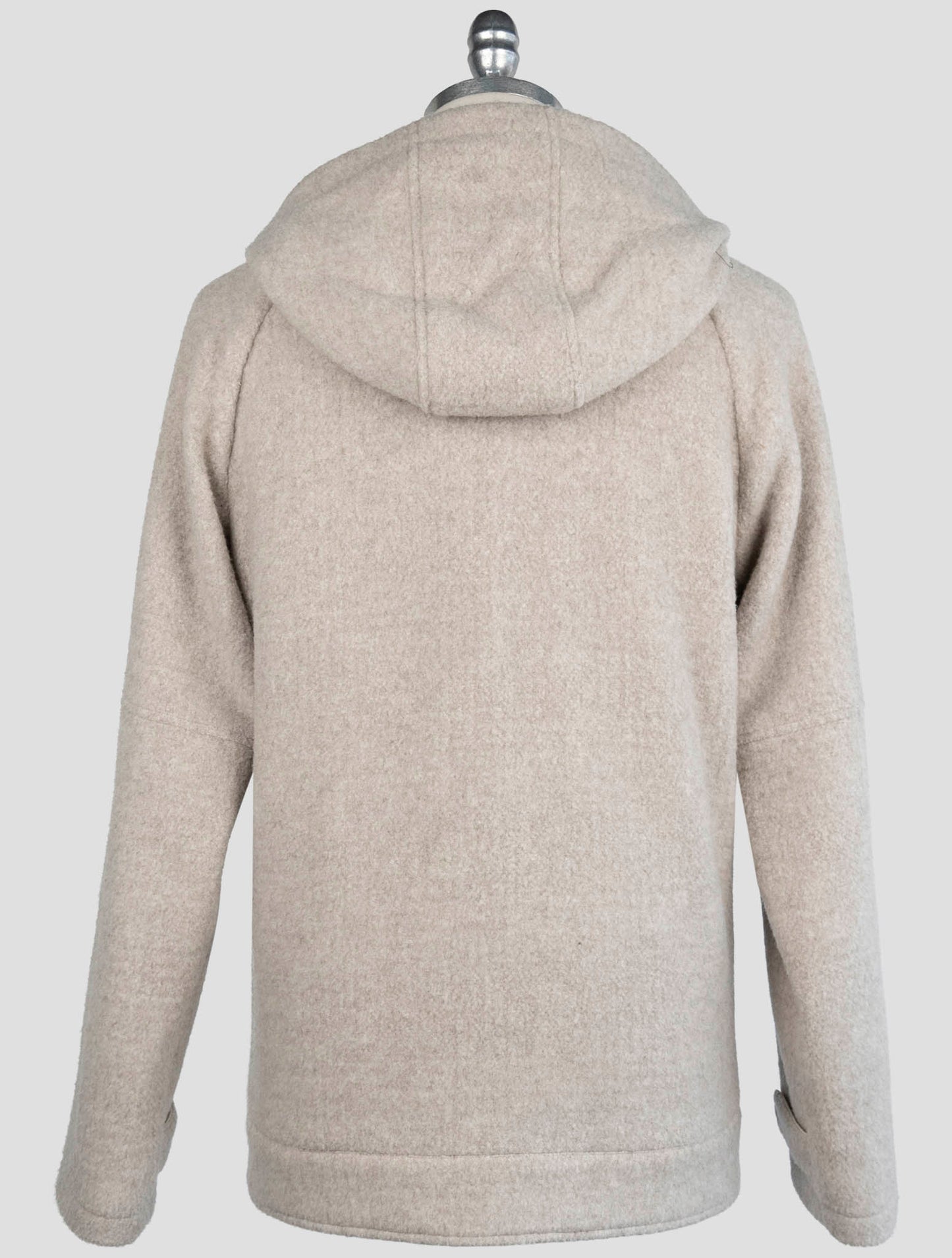 Kiton Beige Virgin Wool Cashmere Ea Coat