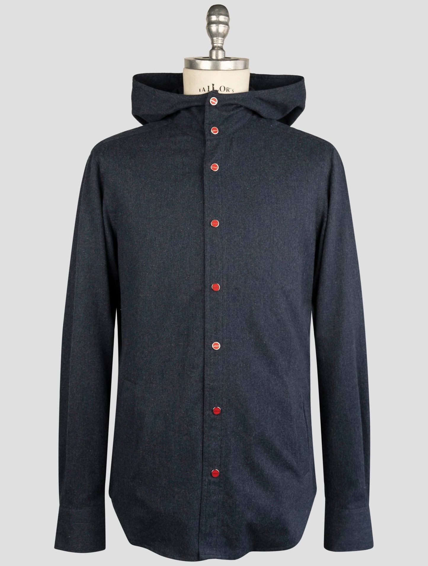 Kiton Blue Cotton Shirt Mariano