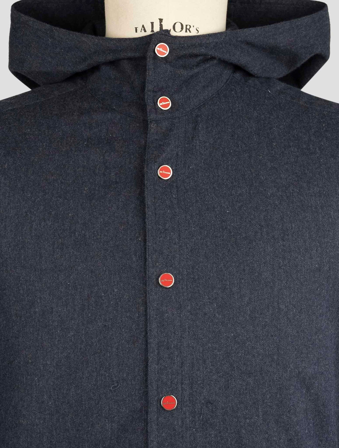 Kiton Blue Cotton Shirt Mariano