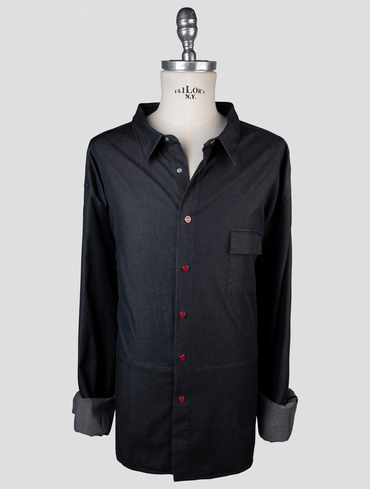 Kiton Gray Cotton Ea Shirt BUBA