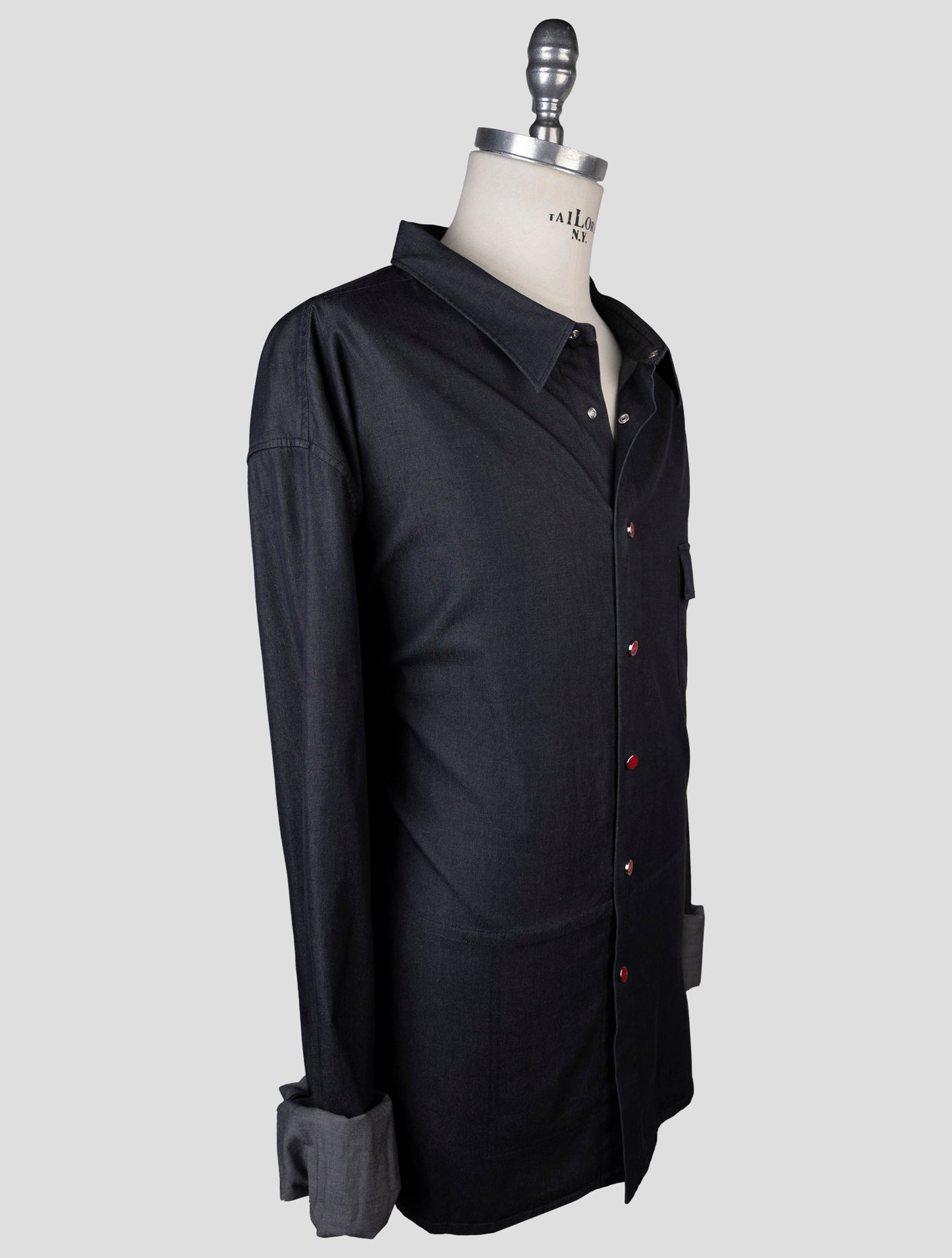 Kiton Gray Cotton Ea Shirt BUBA