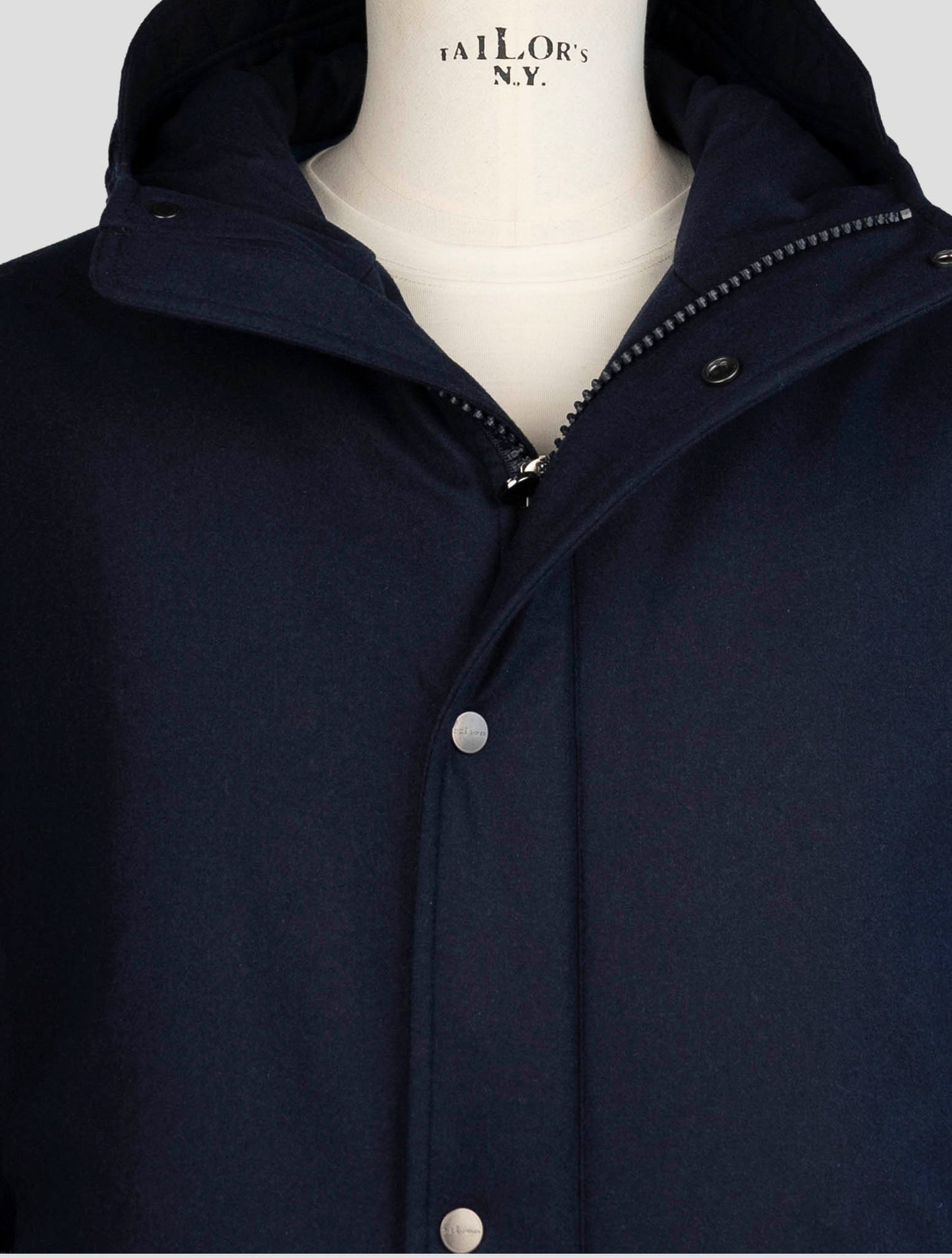 Kiton Blue Cashmere Pa Overcoat