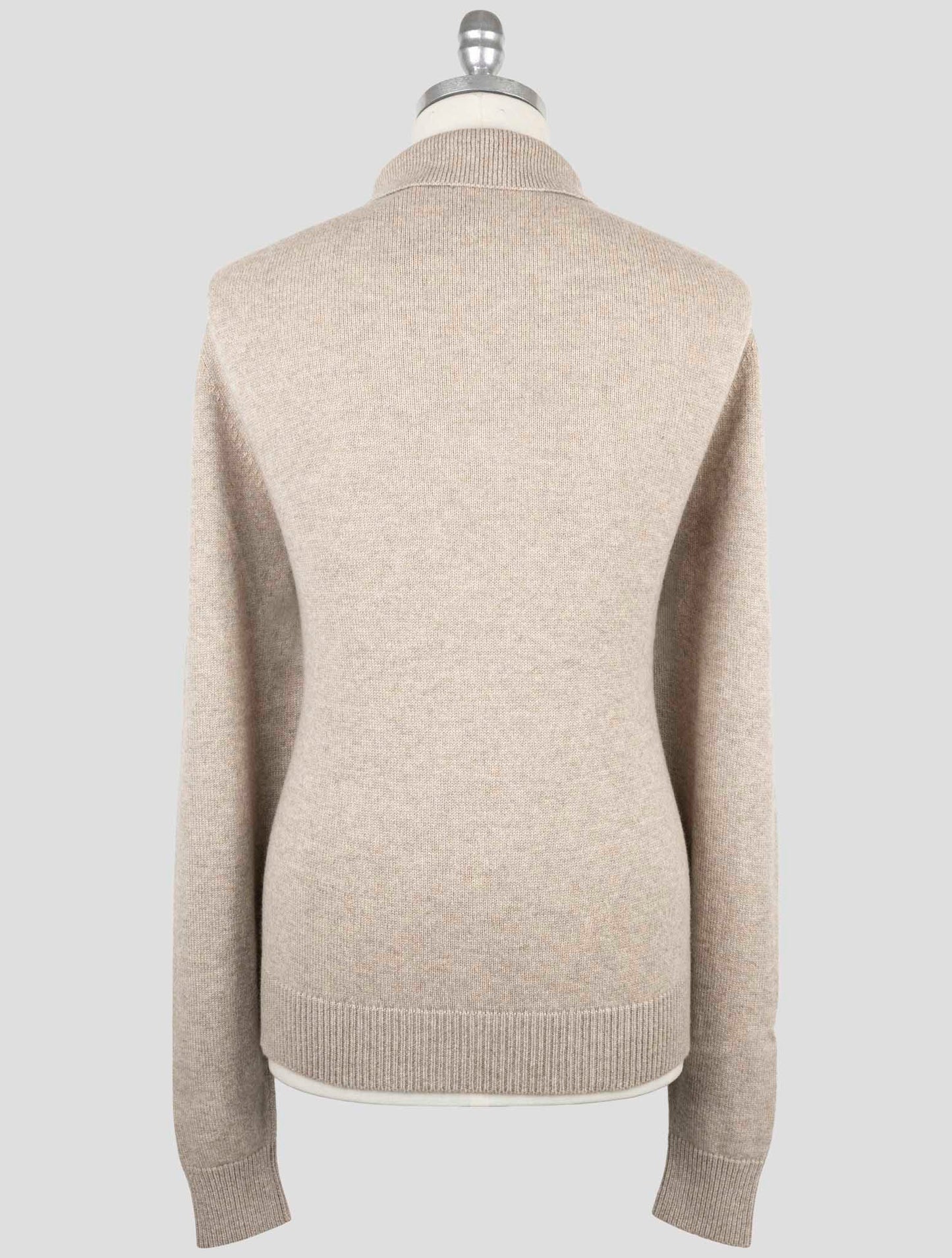 Kiton Beige Cashmere Sweater Polo