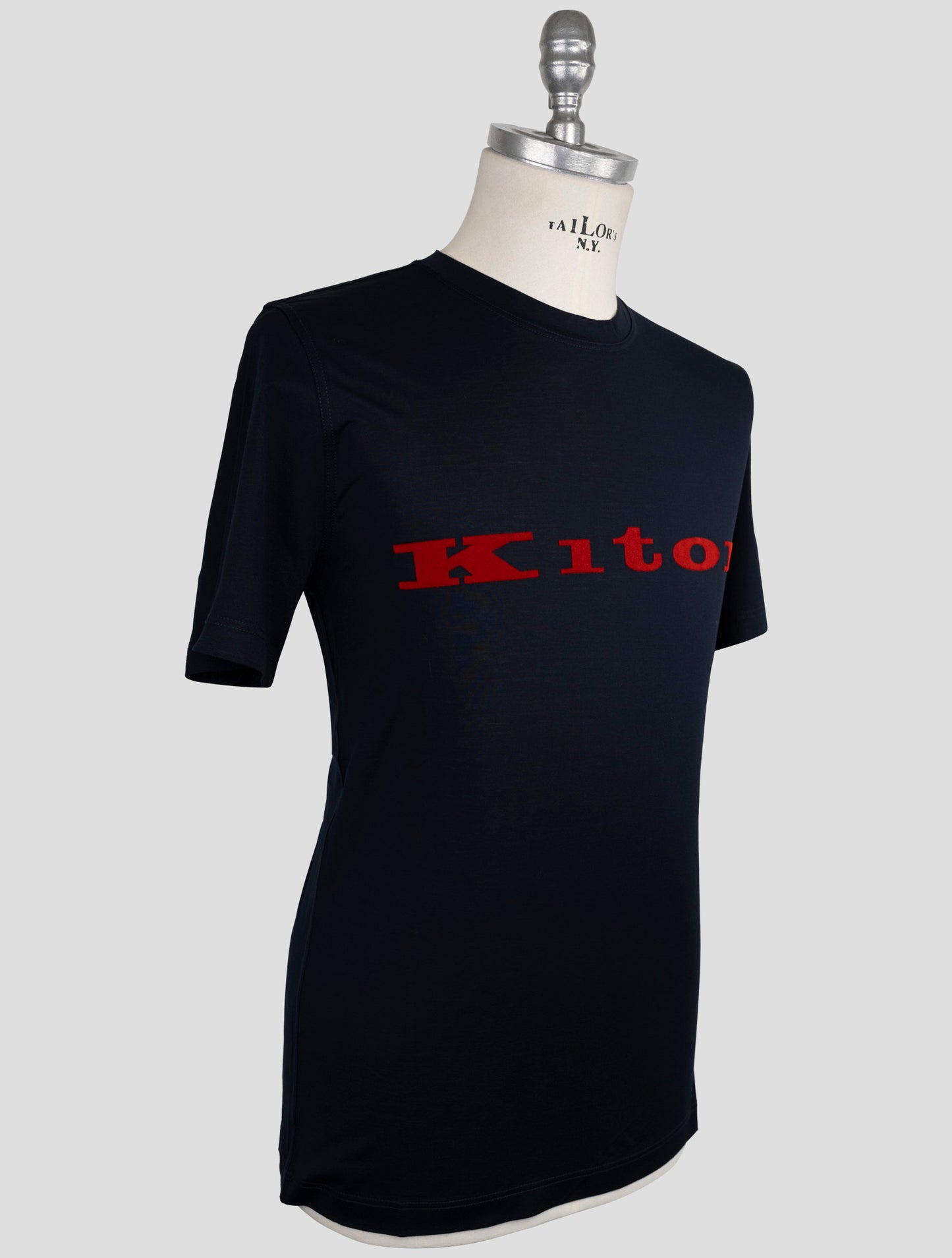 Kiton Blue Cotton T-Shirt