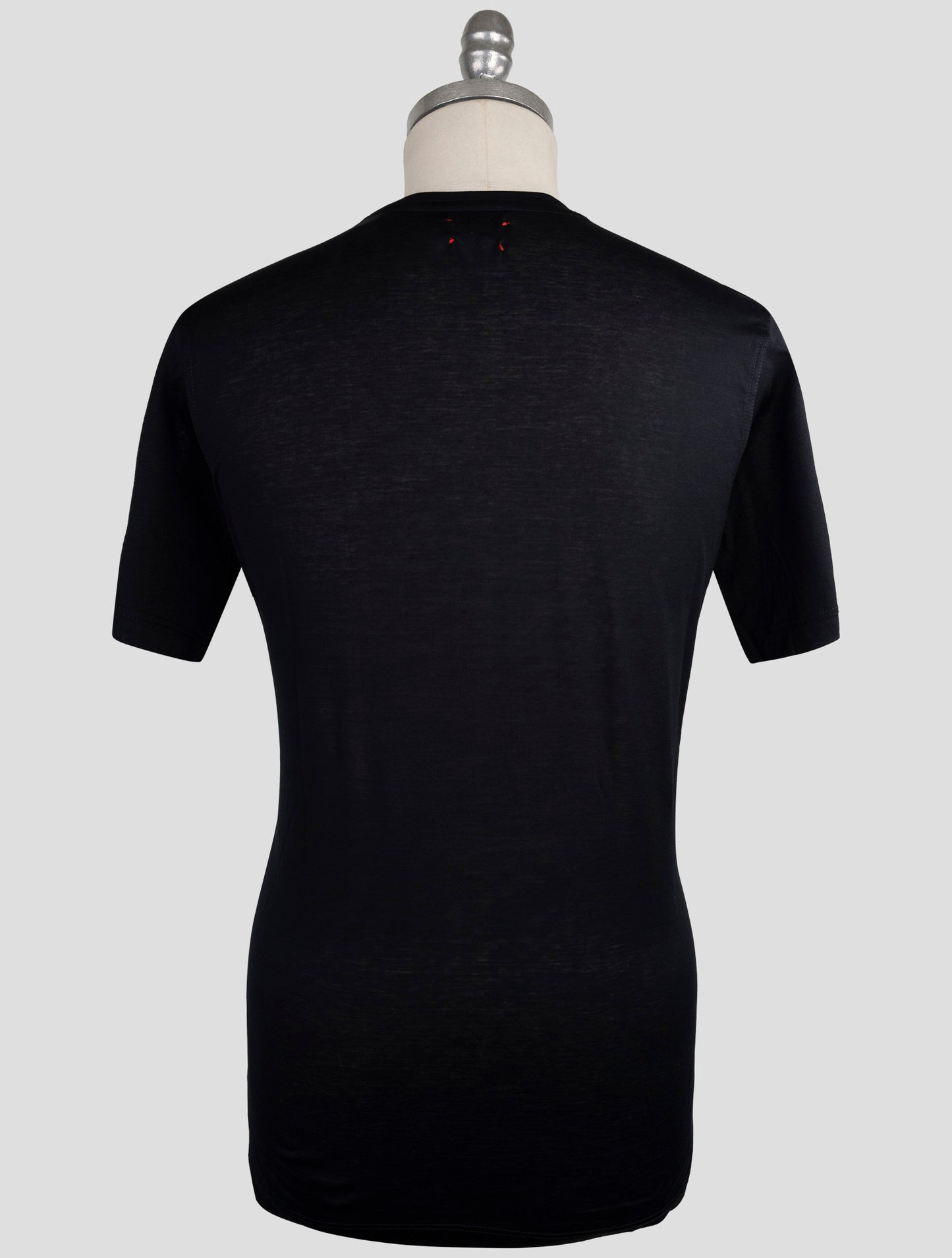 Kiton Black Cotton T-Shirt