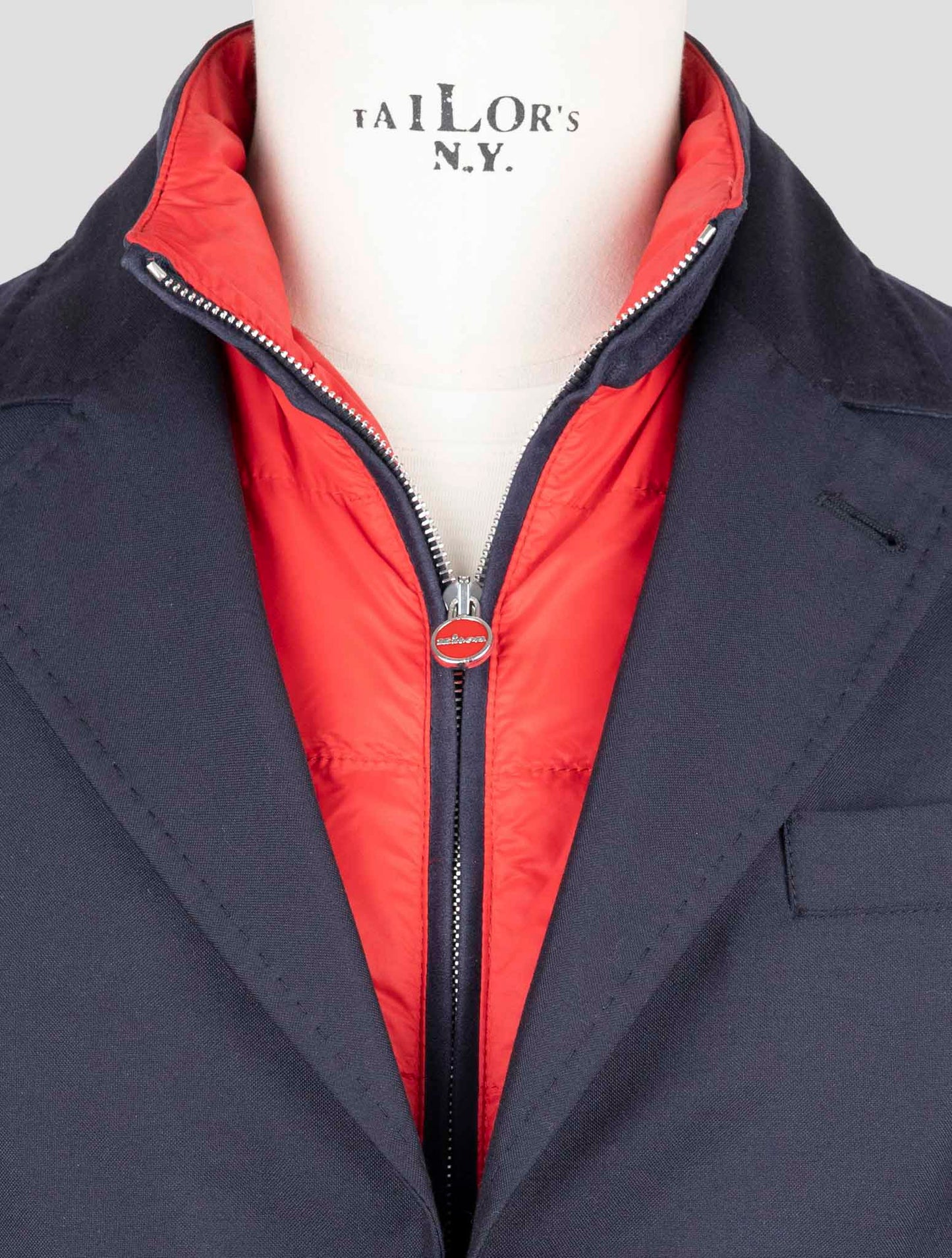 Kiton Blue Cashmere Pa Coat