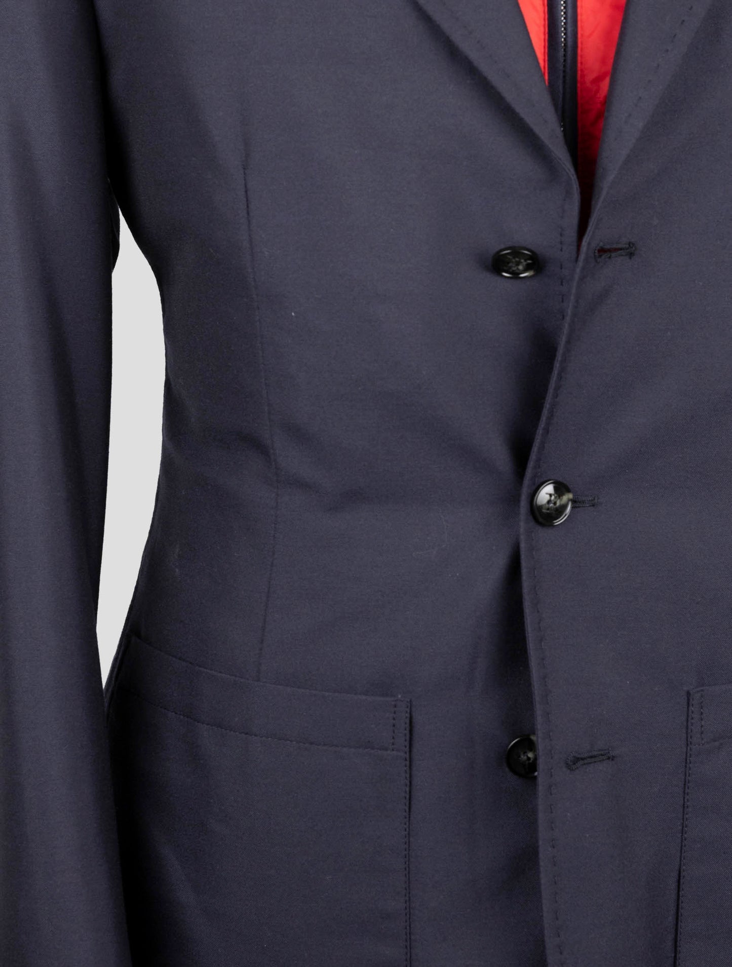 Kiton Blue Cashmere Pa Coat