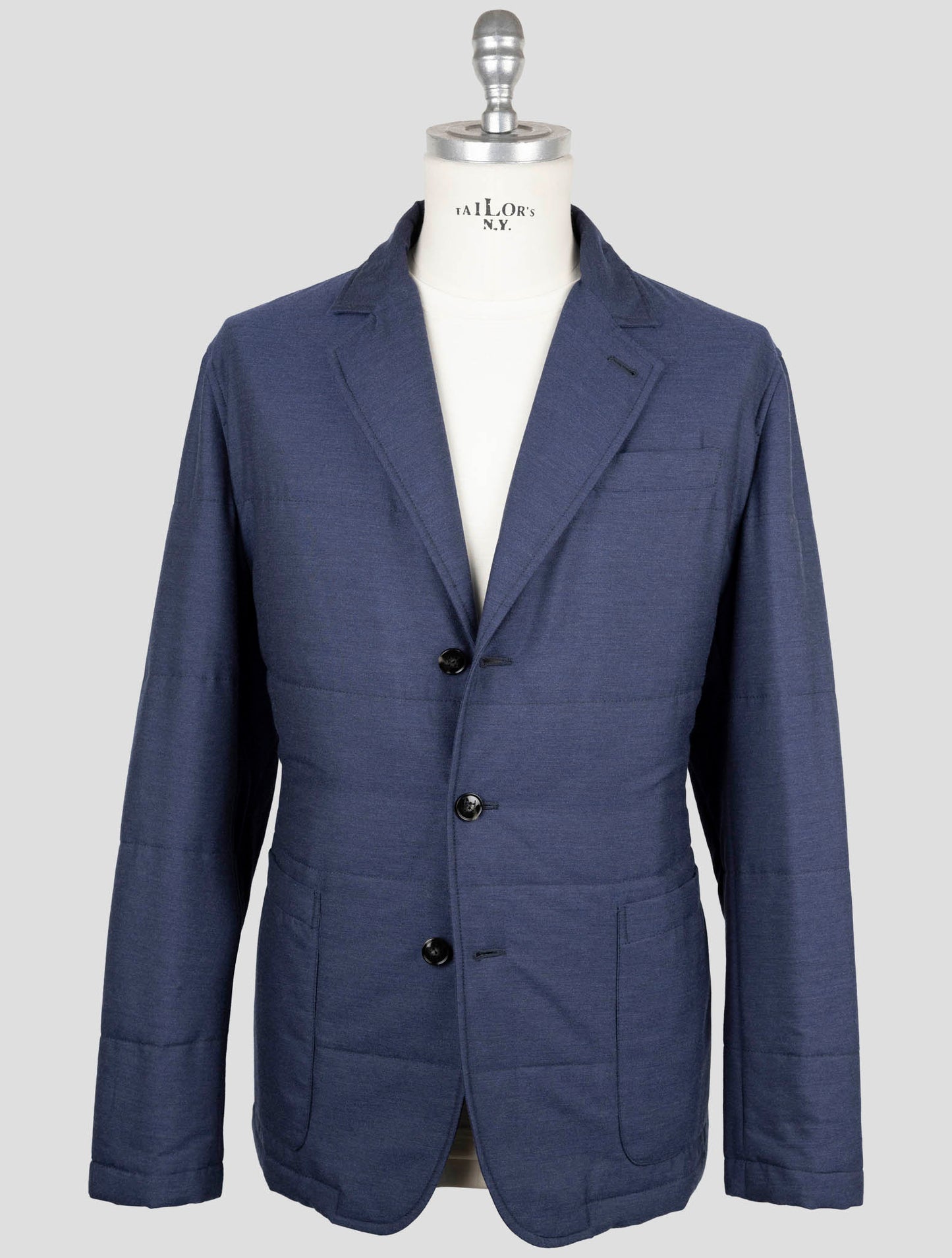 Kiton Blue Cashmere Pa Coat
