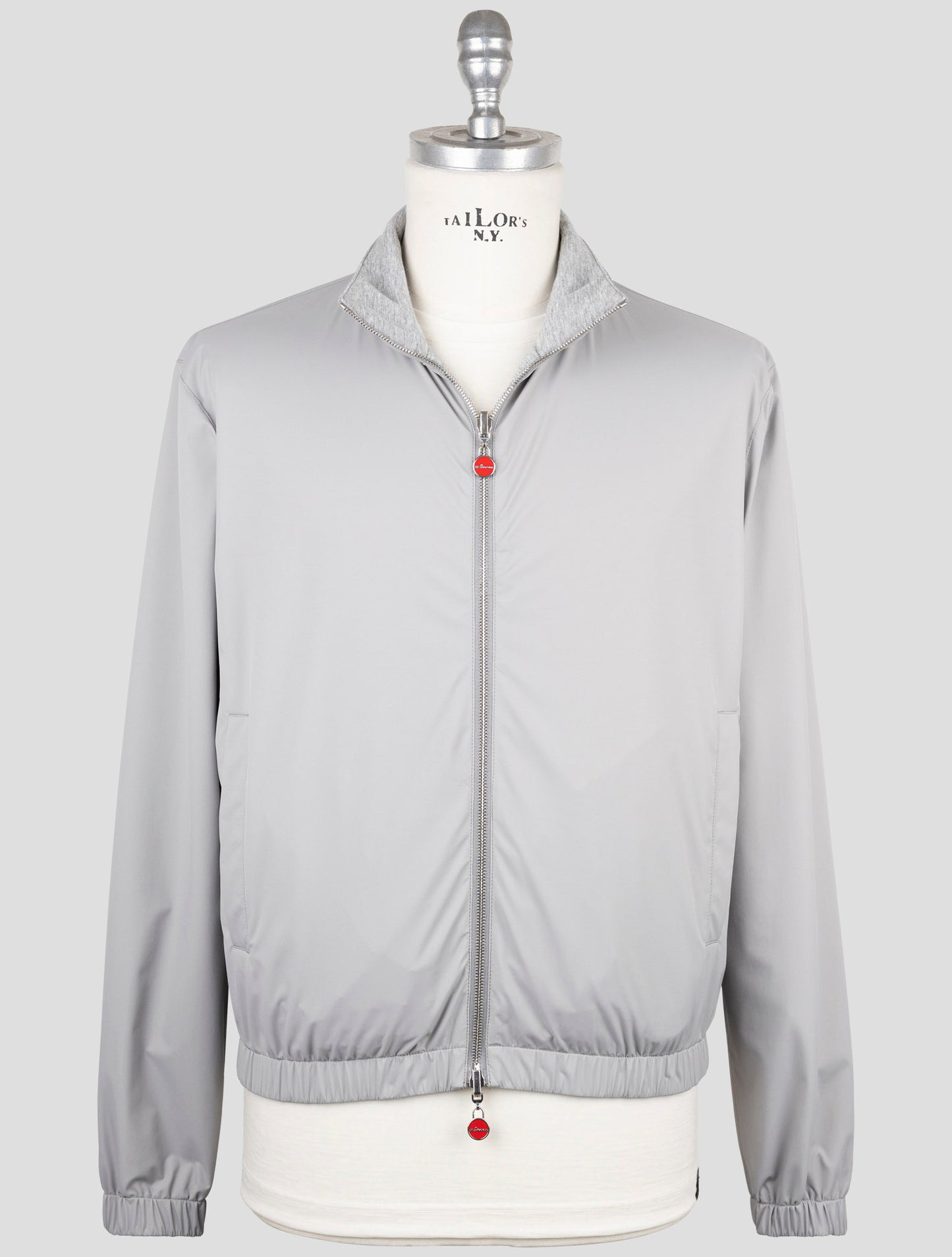 Kiton Gray Pa Modal Cashmere Reverse Coat