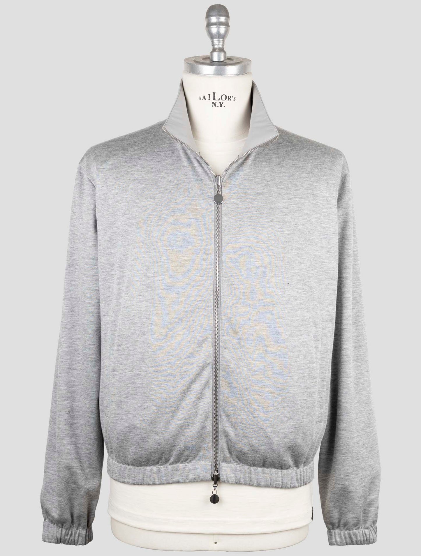 Kiton Gray Pa Modal Cashmere Reverse Coat