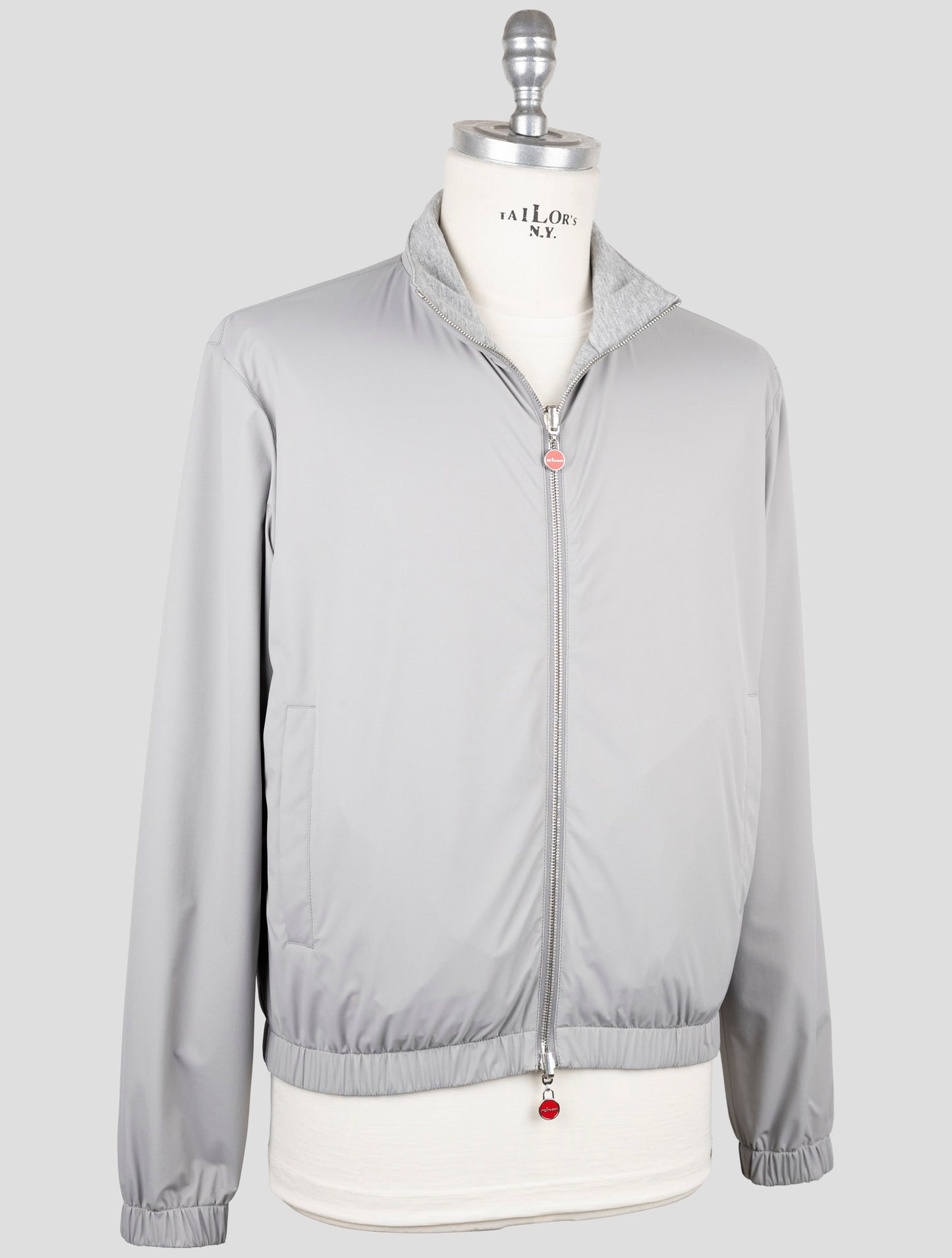 Kiton Gray Pa Modal Cashmere Reverse Coat