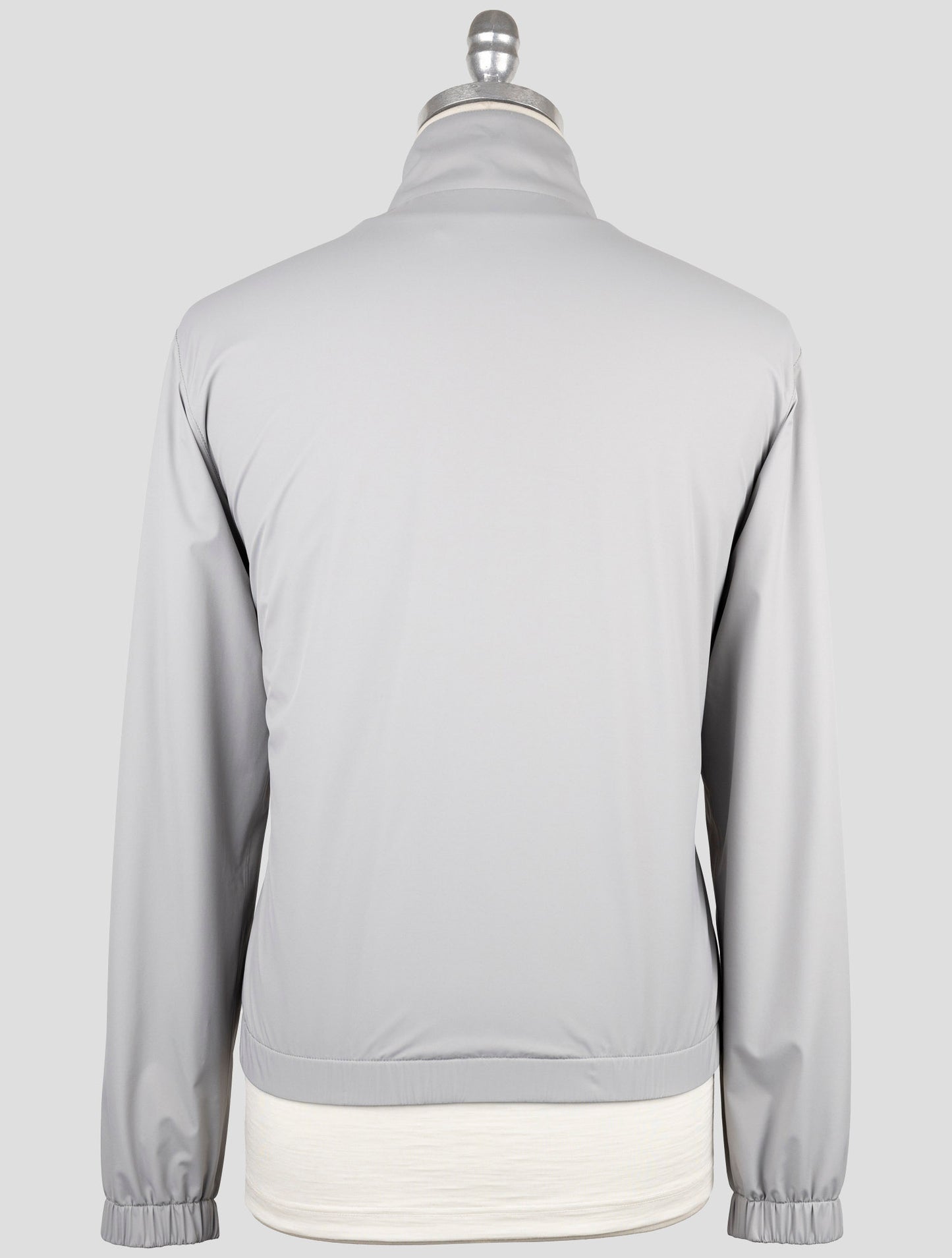Kiton Gray Pa Modal Cashmere Reverse Coat