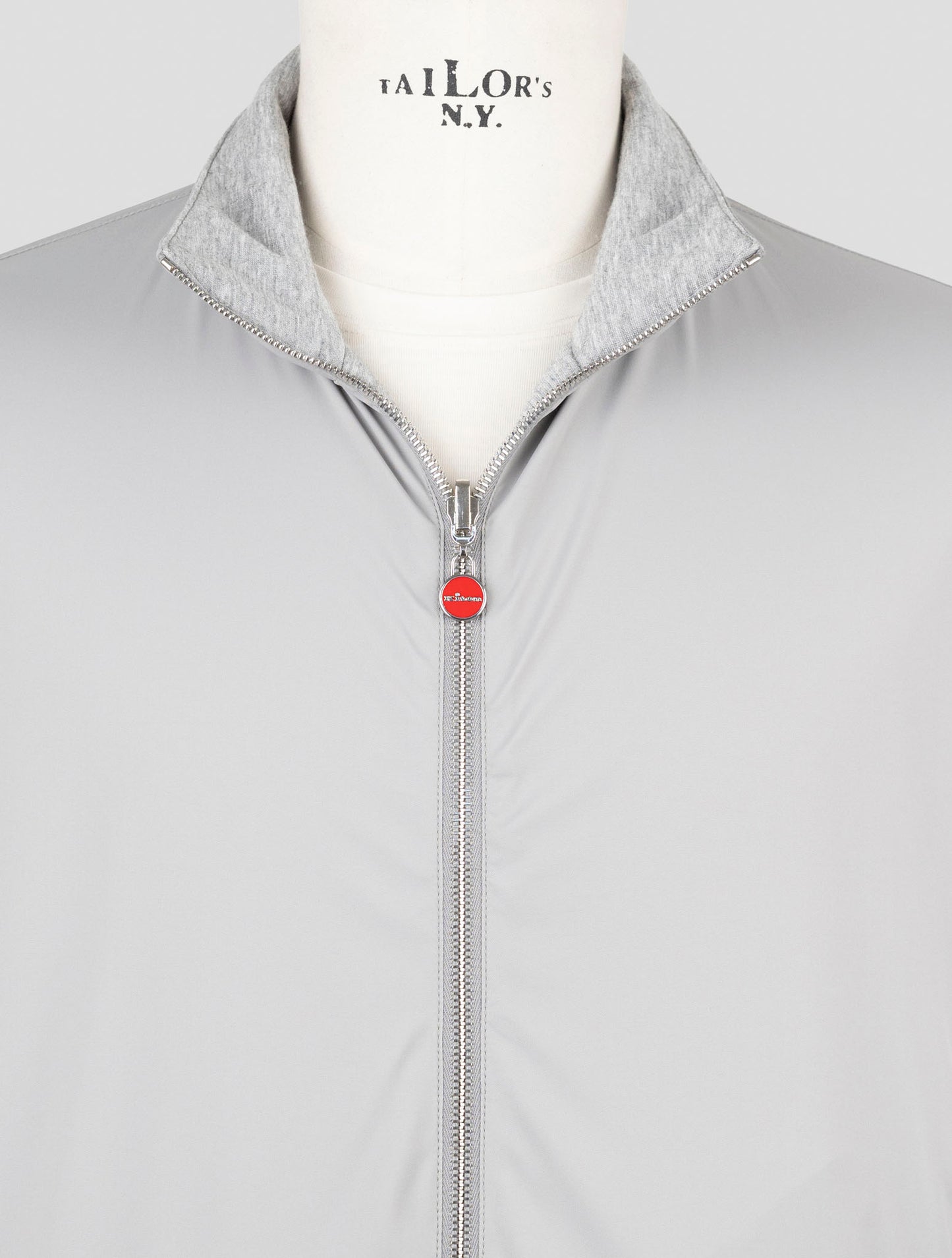 Kiton Gray Pa Modal Cashmere Reverse Coat