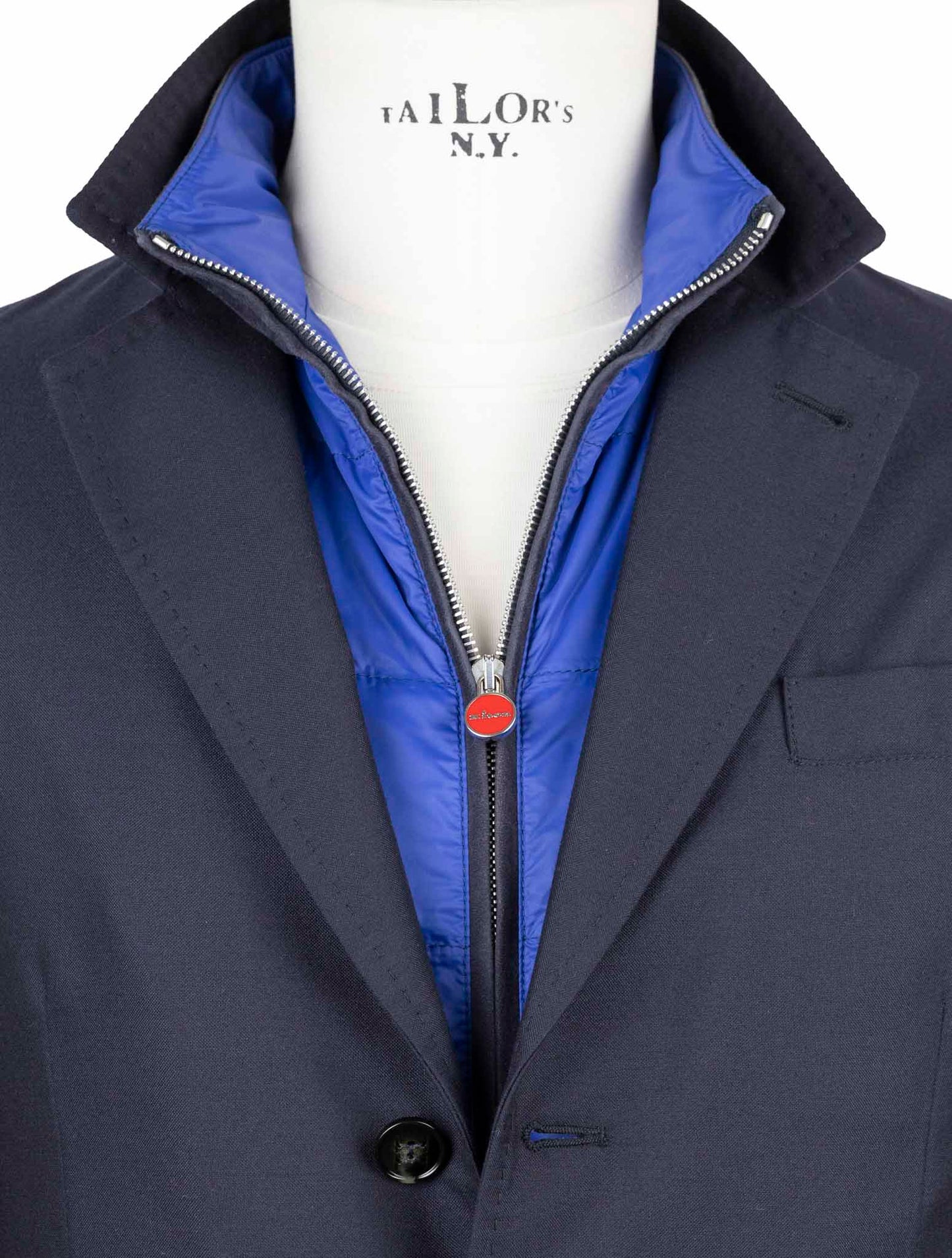 Kiton Dark Blue Cashmere Pa Coat