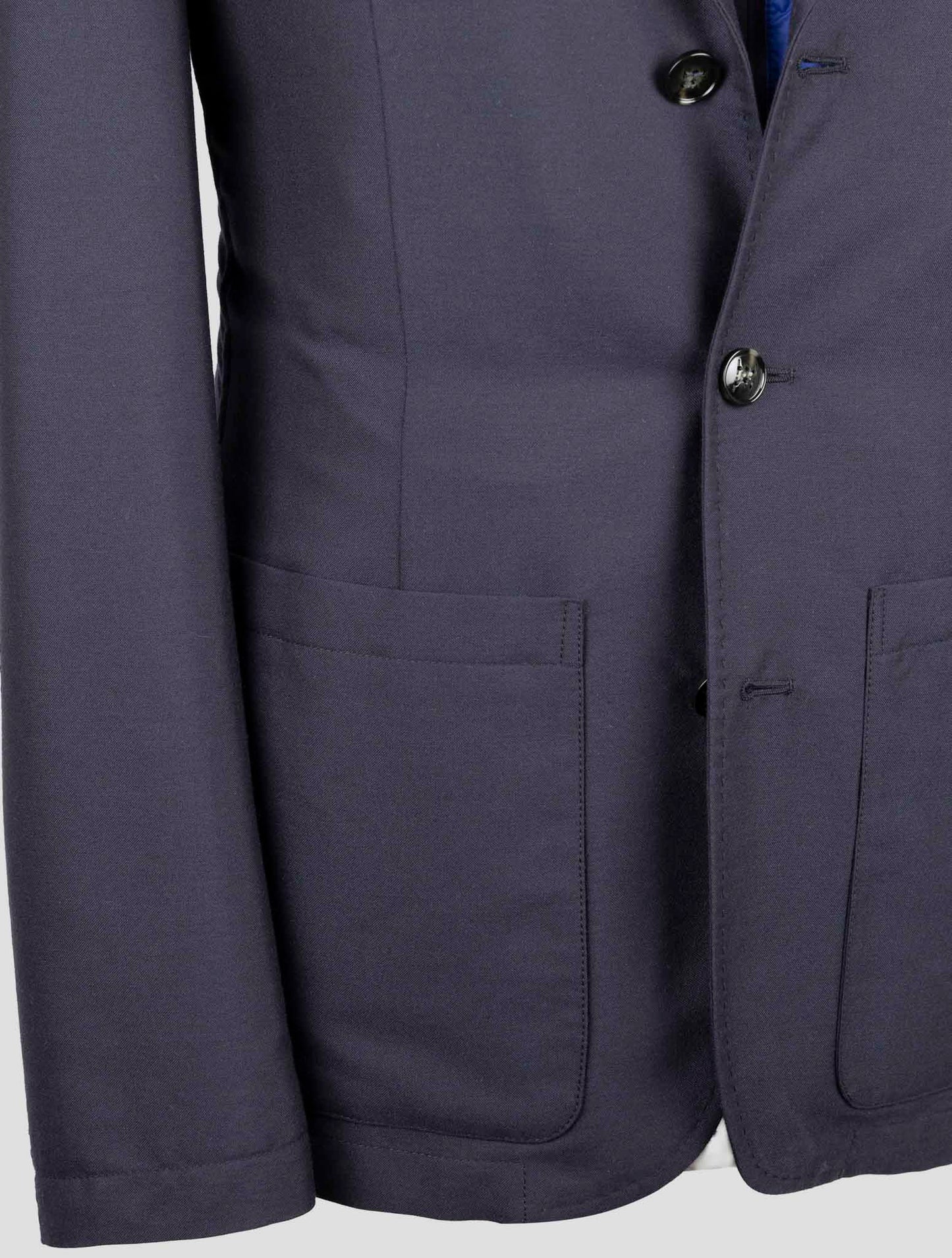 Kiton Dark Blue Cashmere Pa Coat