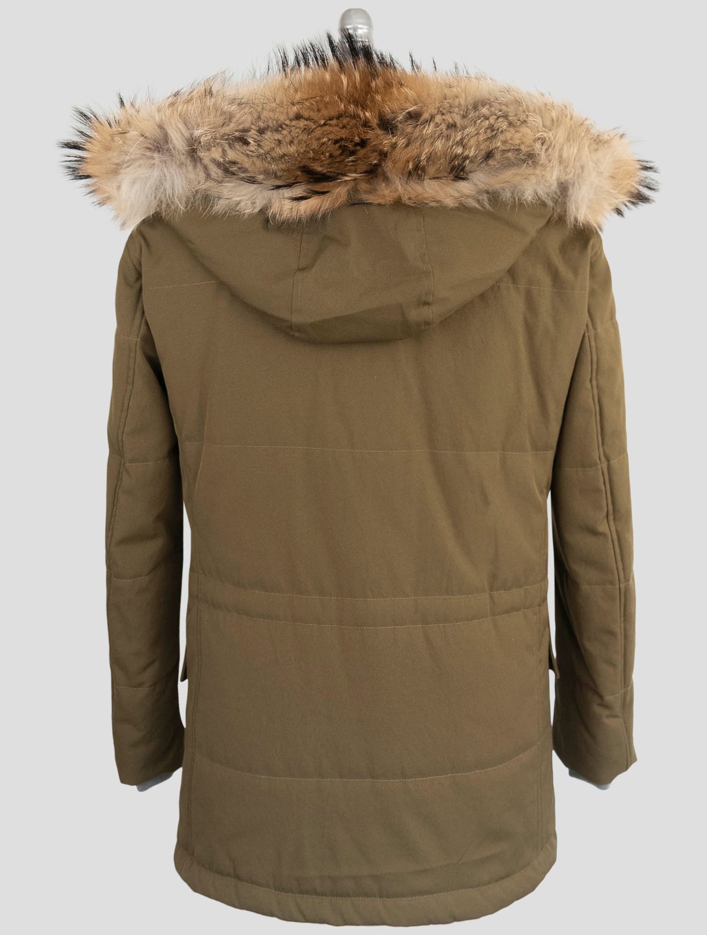 Kiton Green Pl Cotton Coat