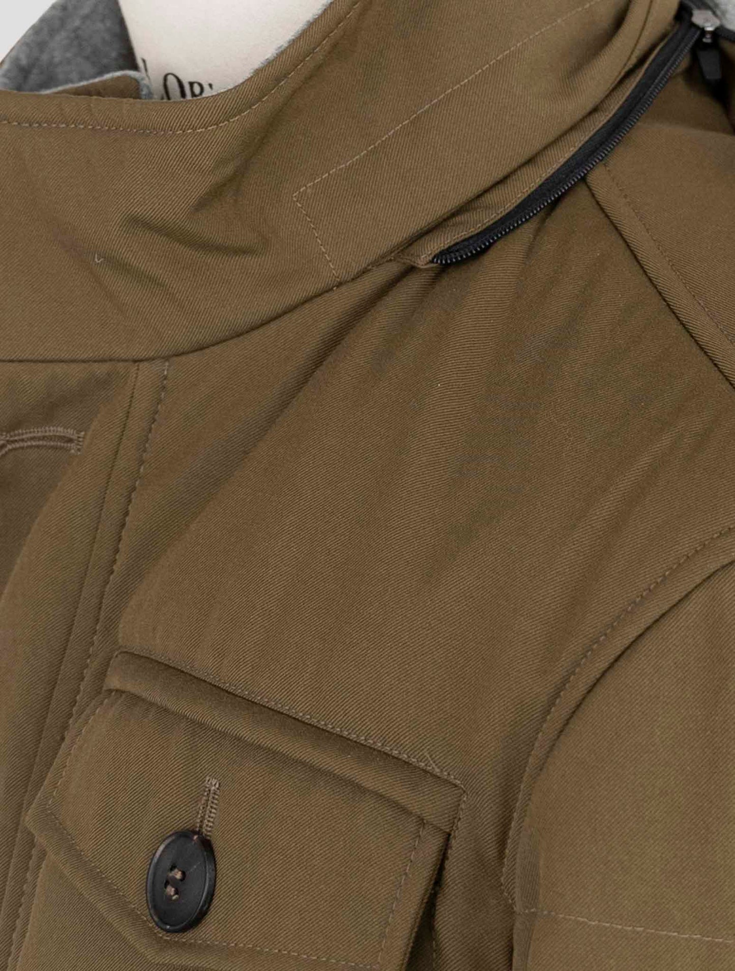 Kiton Green Pl Cotton Coat