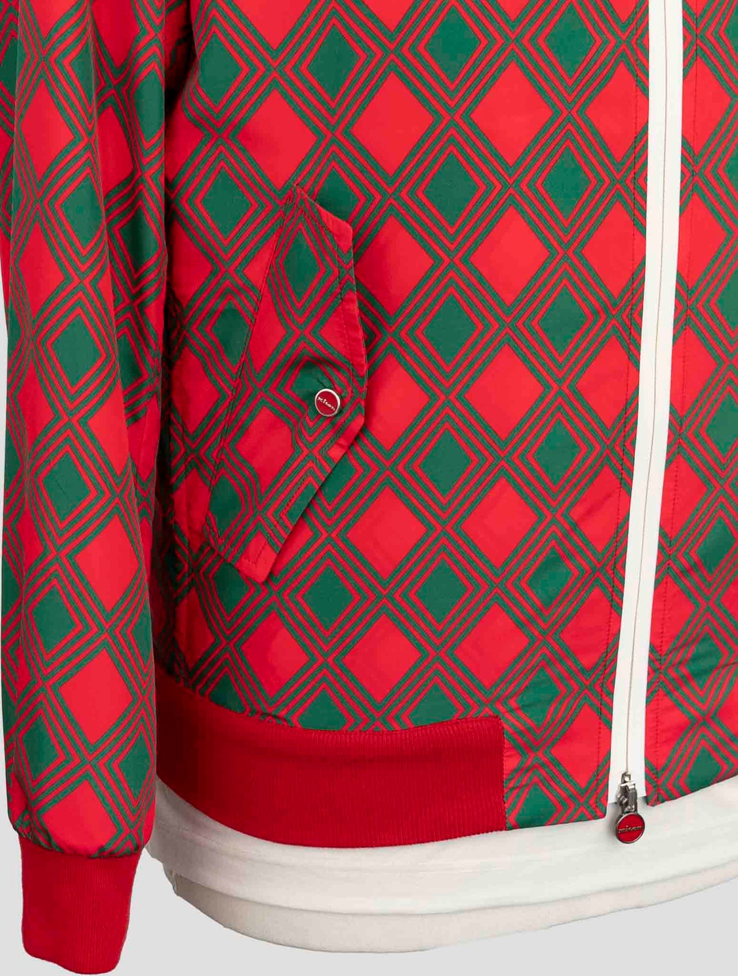 Kiton Red Green Pl Coat