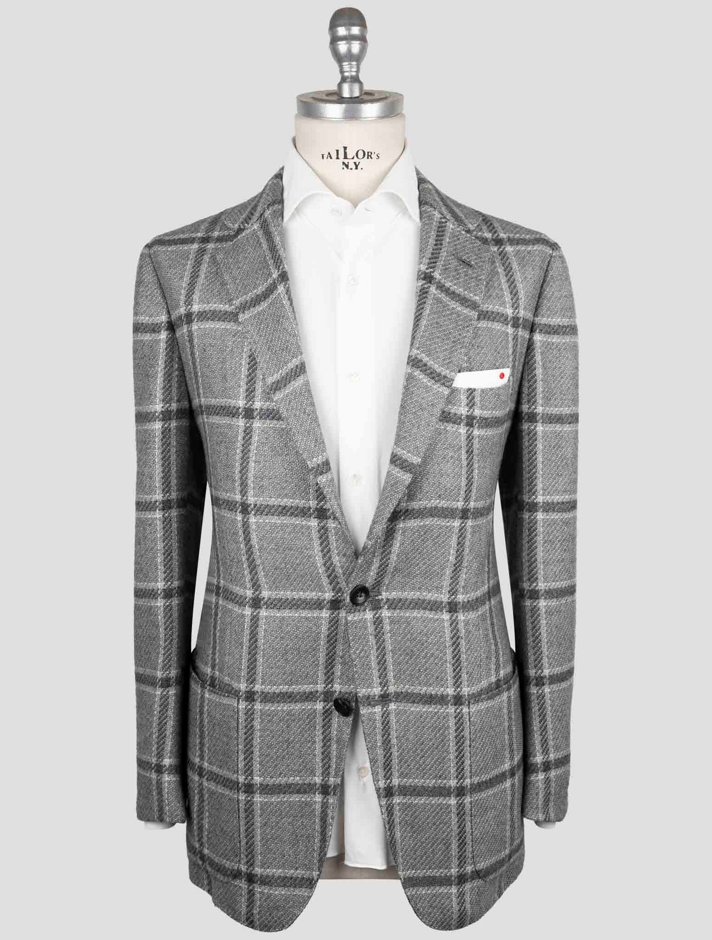 Kiton Gray Cashmere Blazer