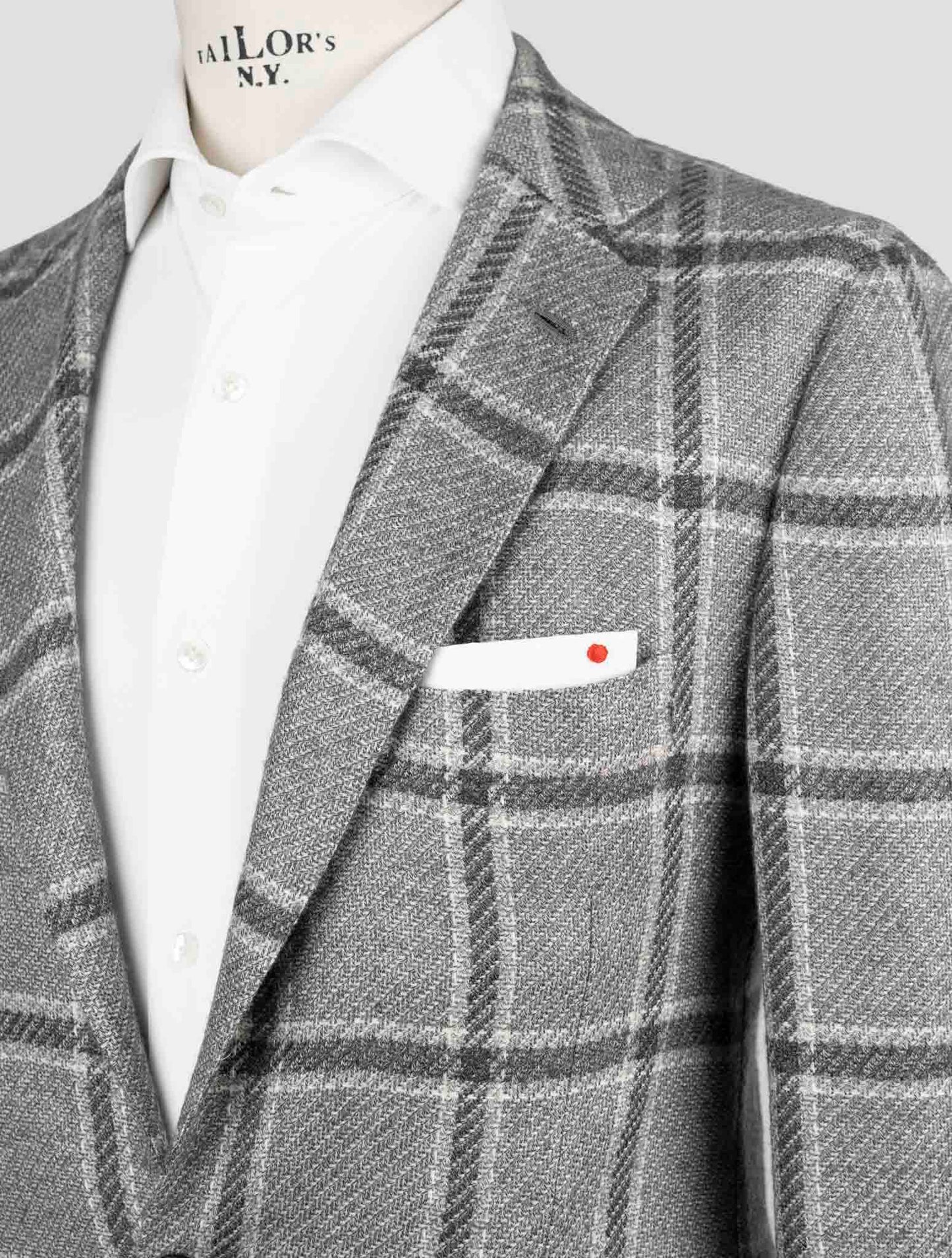Kiton Gray Cashmere Blazer