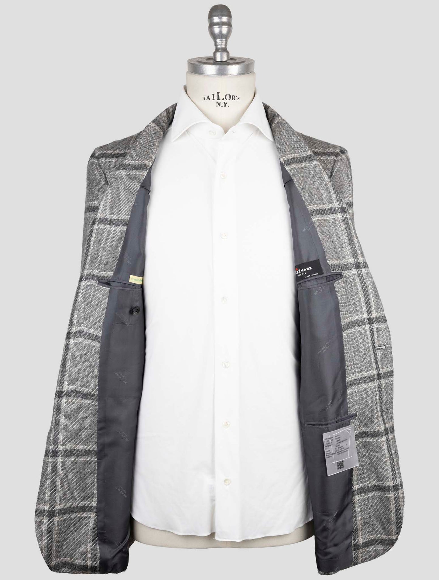 Kiton Gray Cashmere Blazer