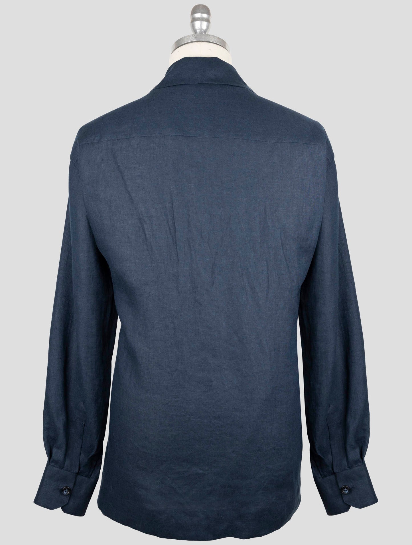 Kiton Blue Linen Shirt