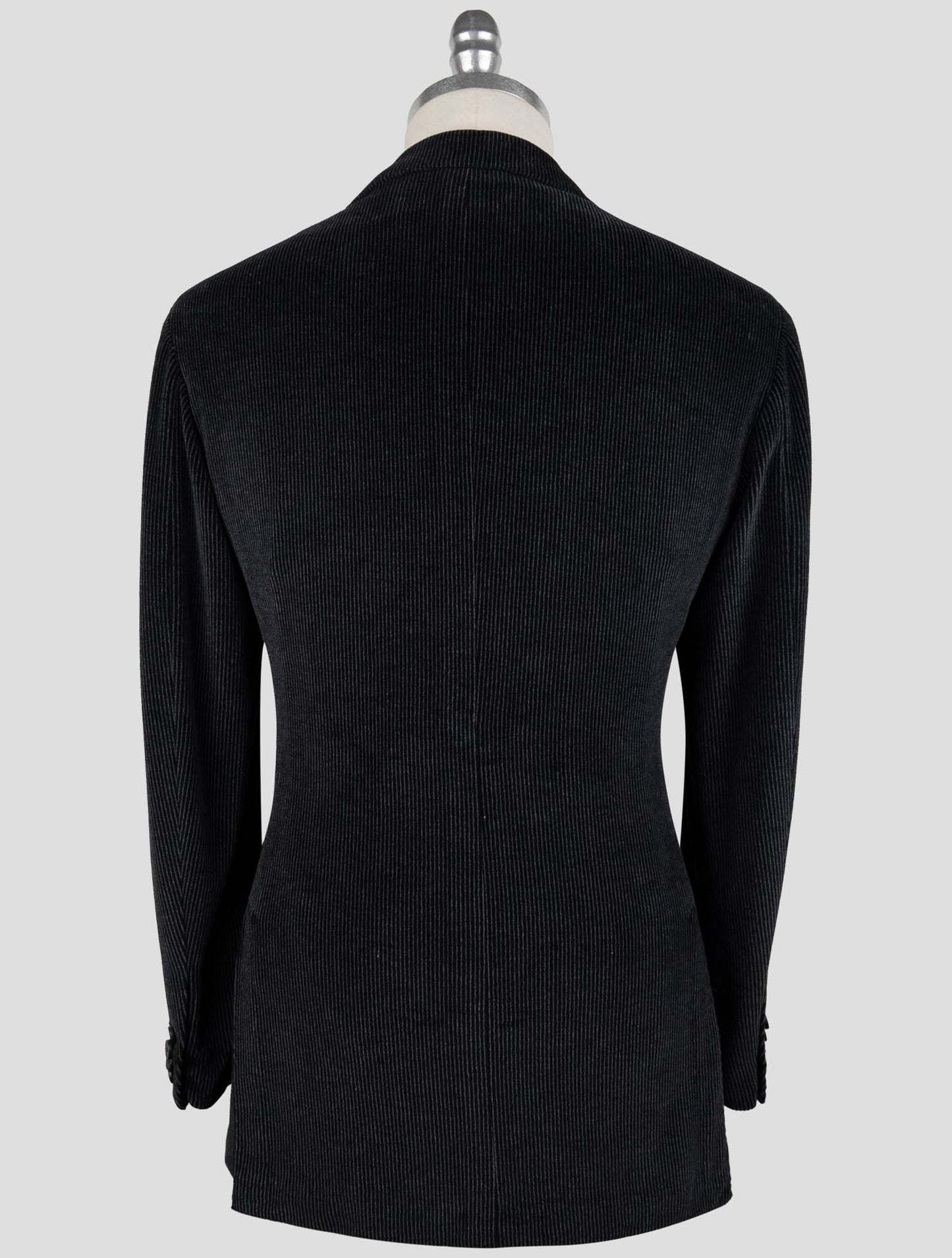 Kiton Knt Blue Cotton Pl Velvet Suit