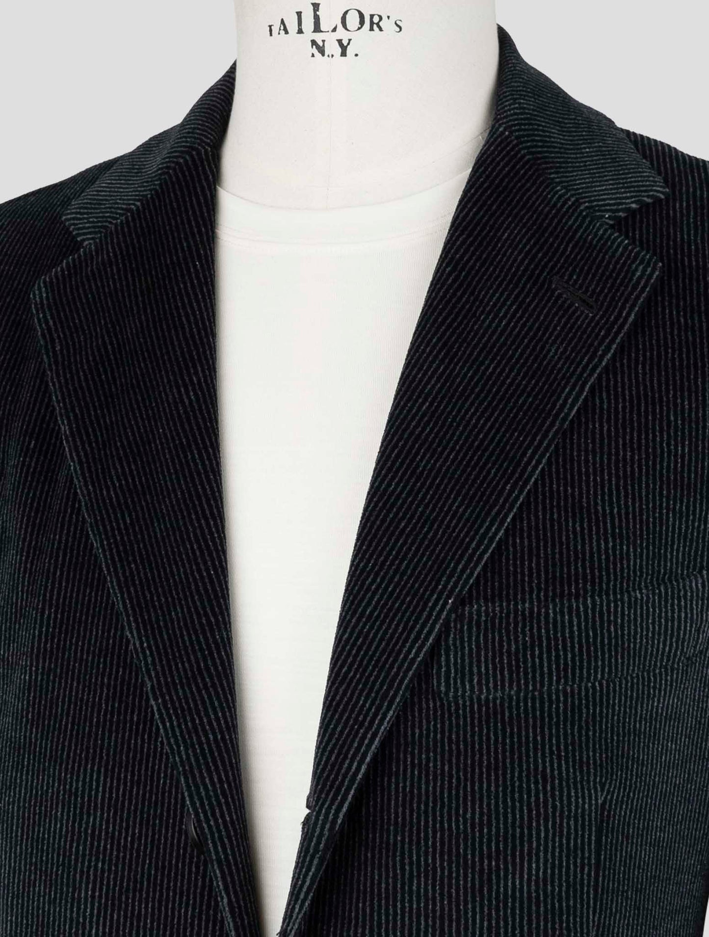Kiton Knt Blue Cotton Pl Velvet Suit