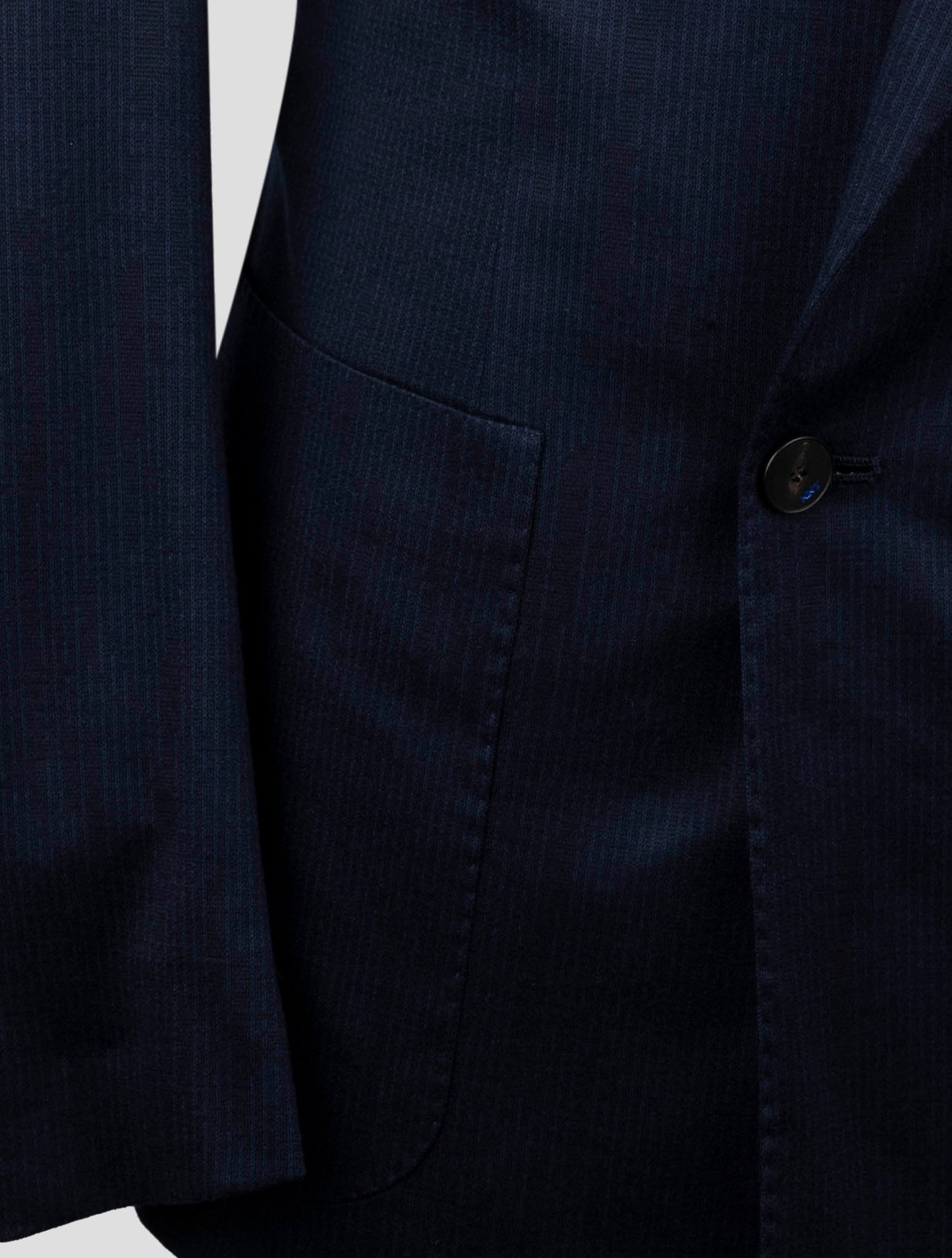 Kiton Knt Blue Wool Double Breasted Suit