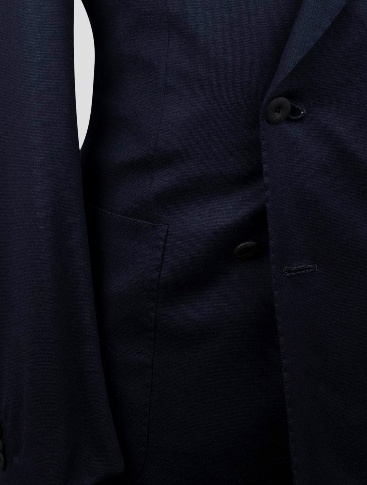 Kiton Knt Blue Wool Double Breasted Suit