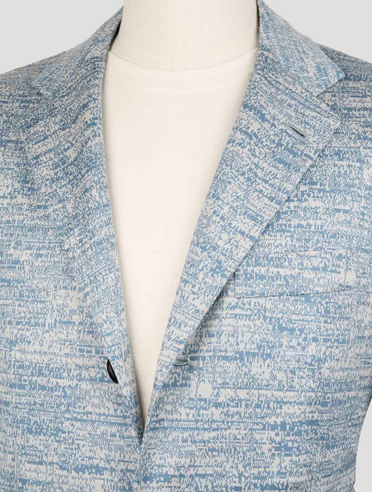 Kiton Knt Light Blue Wool Suit
