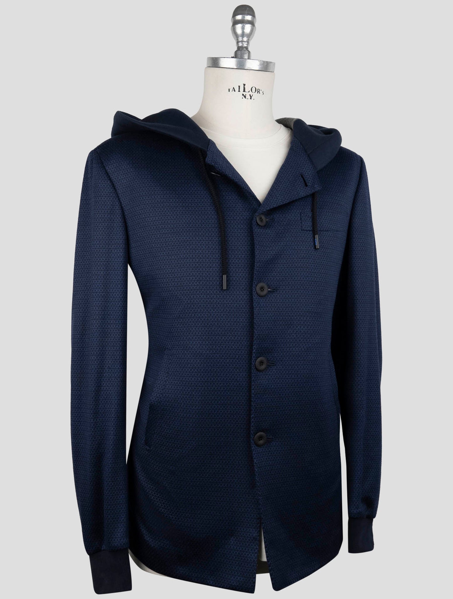 Kiton Knt Blue Wool Suit
