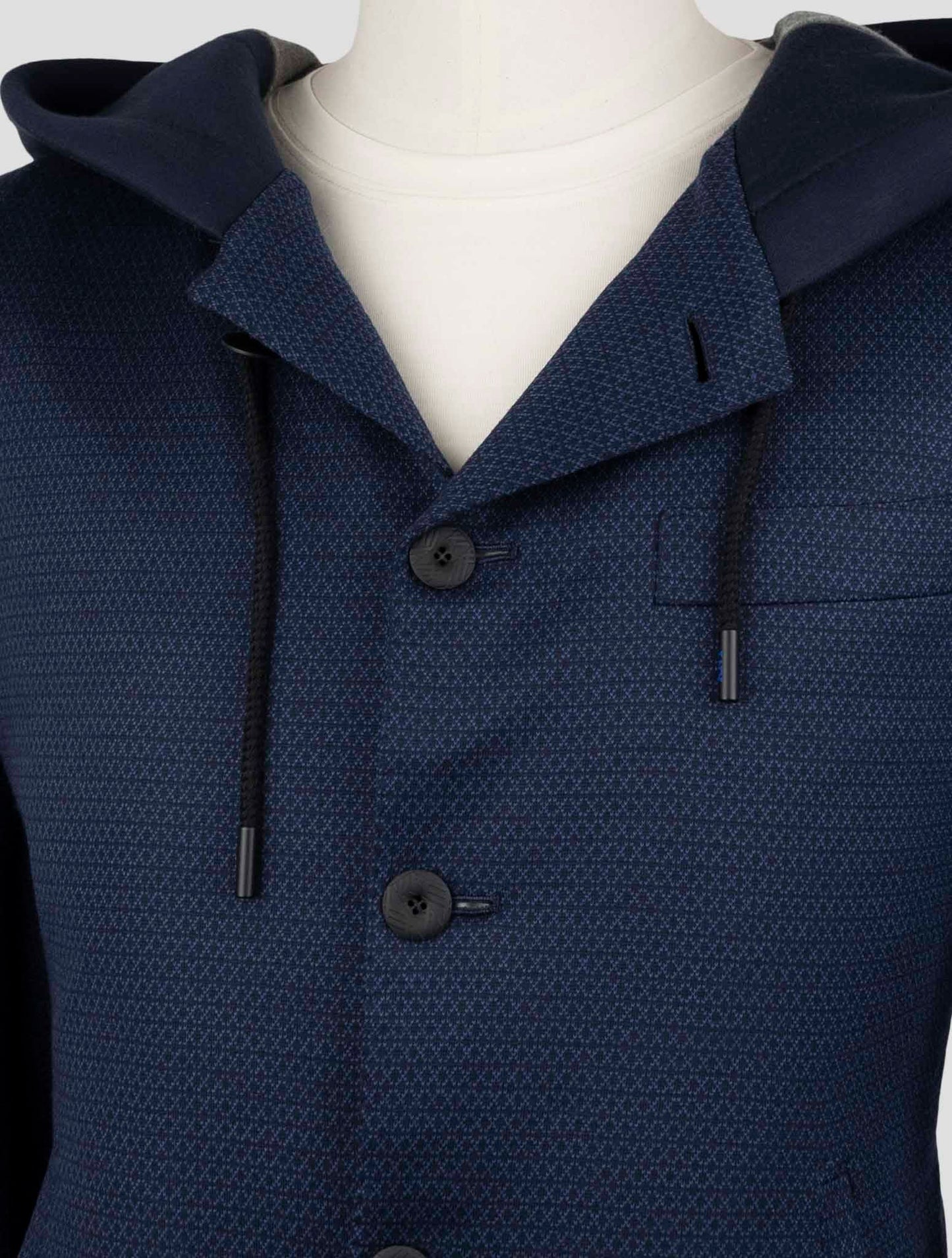 Kiton Knt Blue Wool Suit