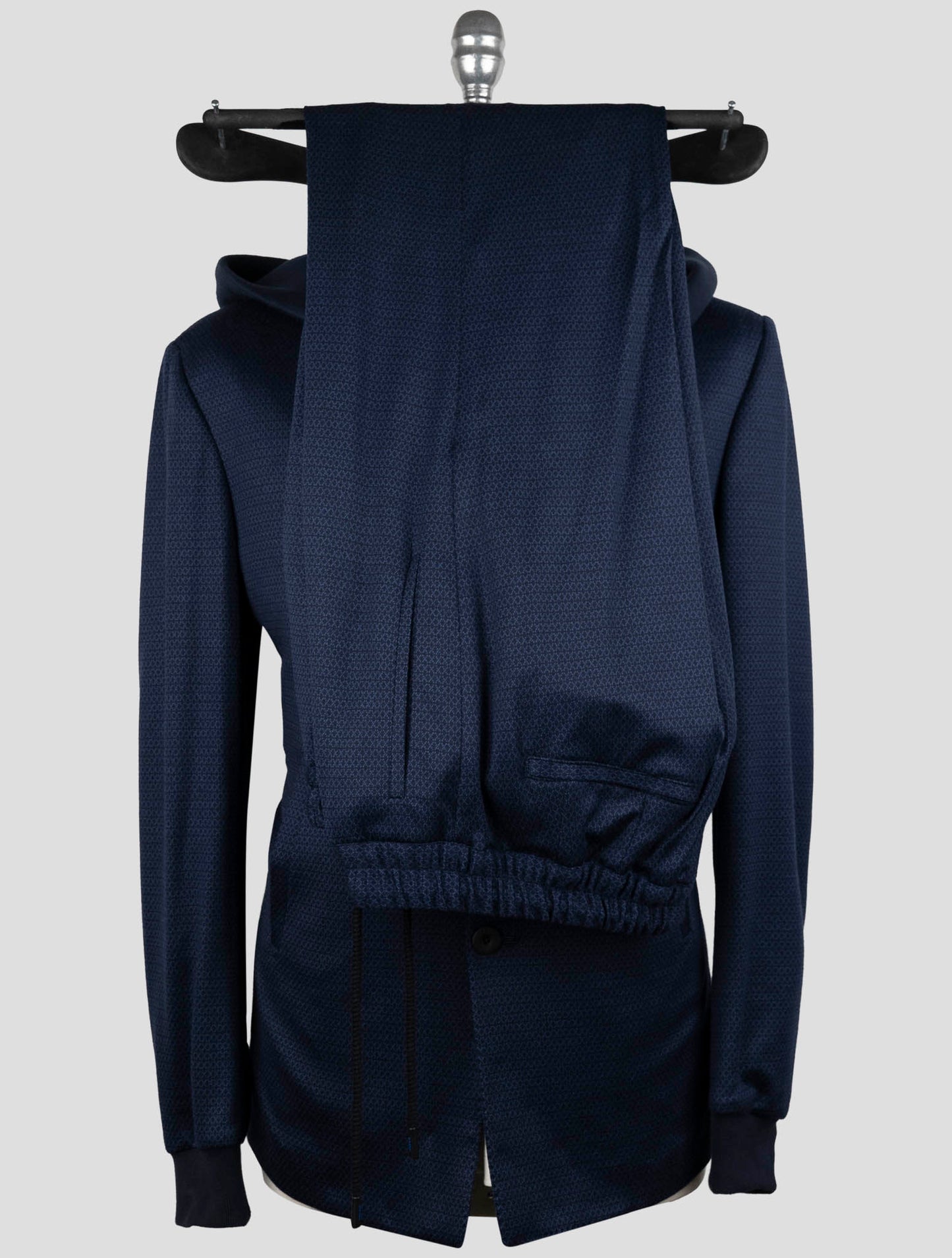 Kiton Knt Blue Wool Suit