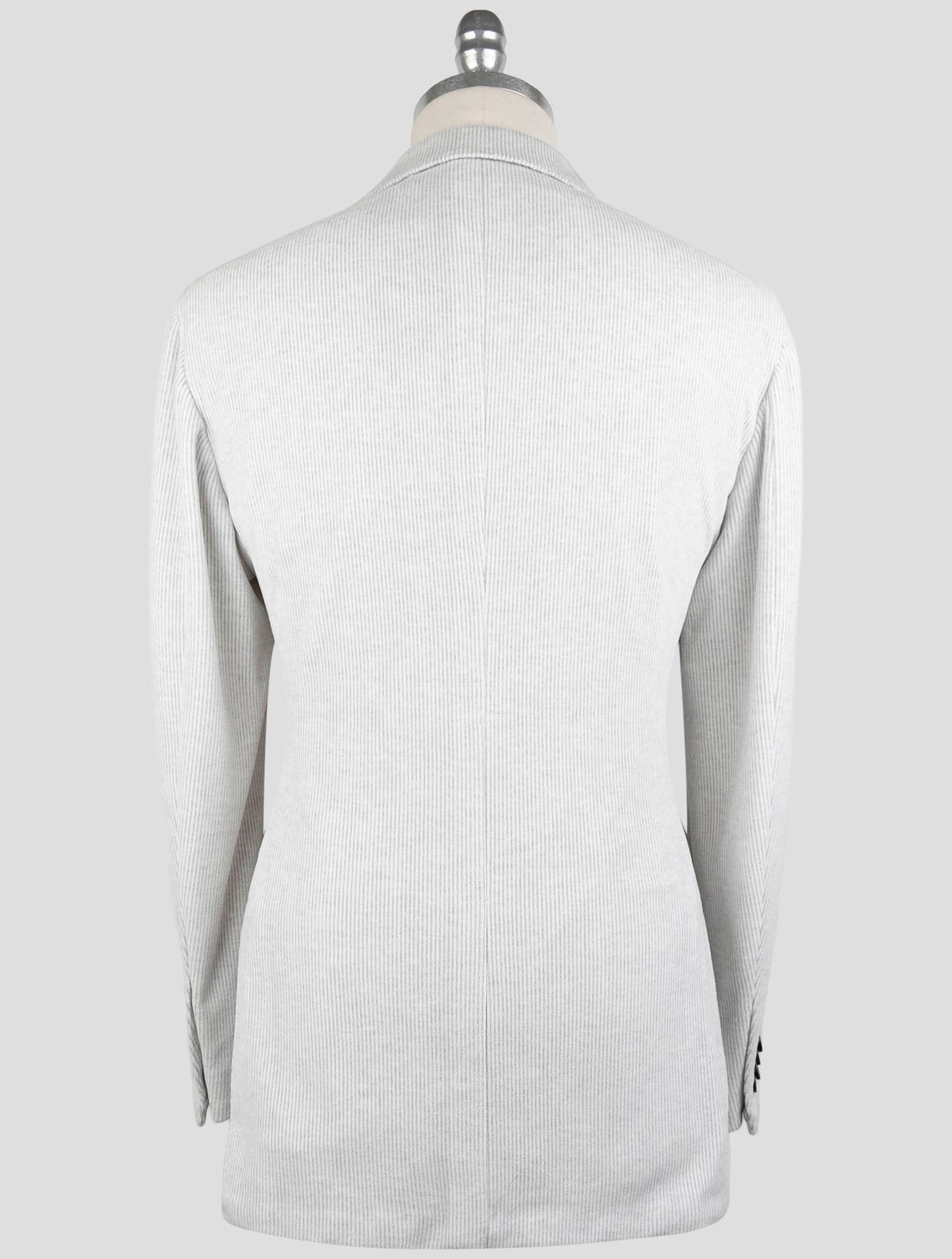 Kiton Knt Gray Cotton Pl Velvet Suit