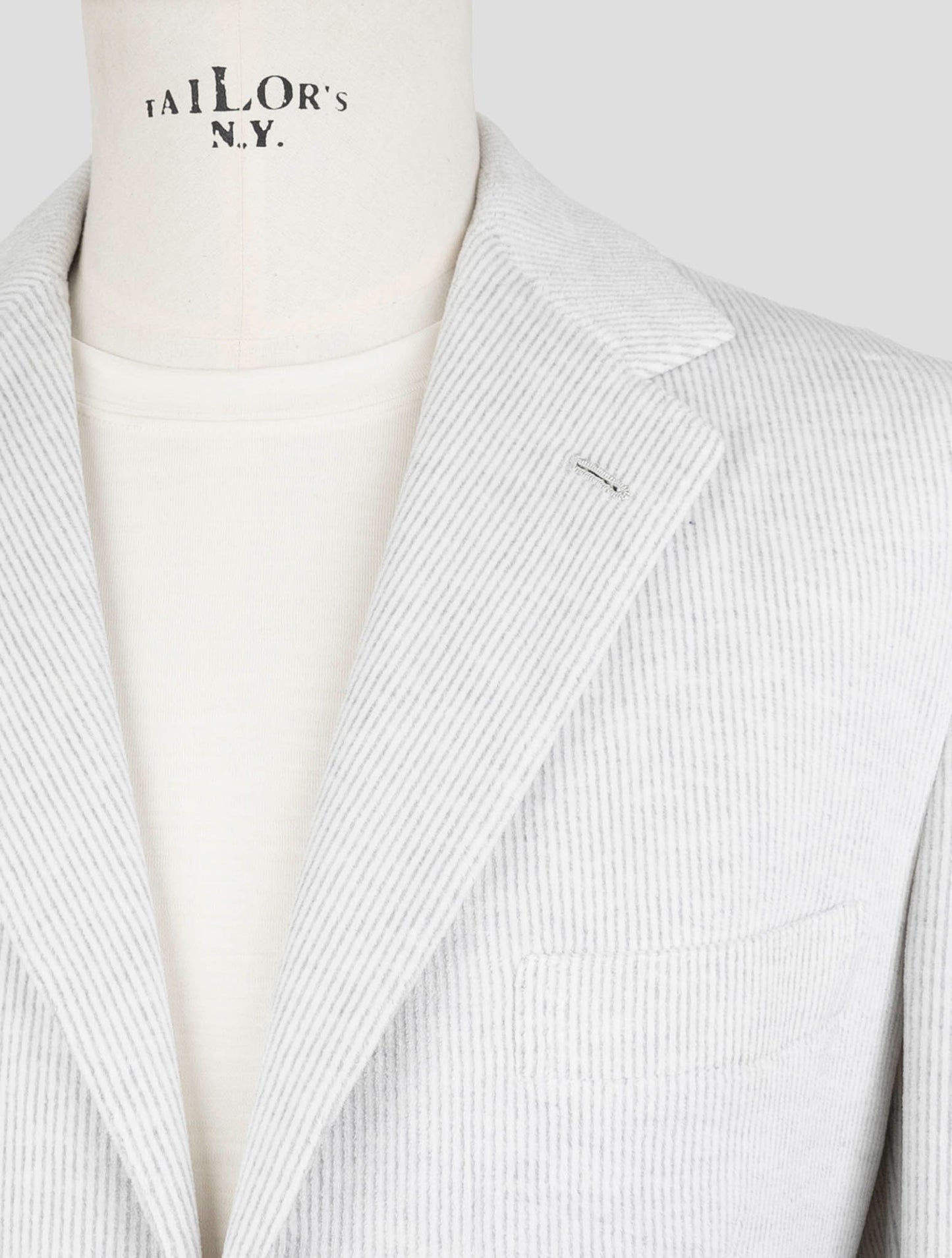 Kiton Knt Gray Cotton Pl Velvet Suit
