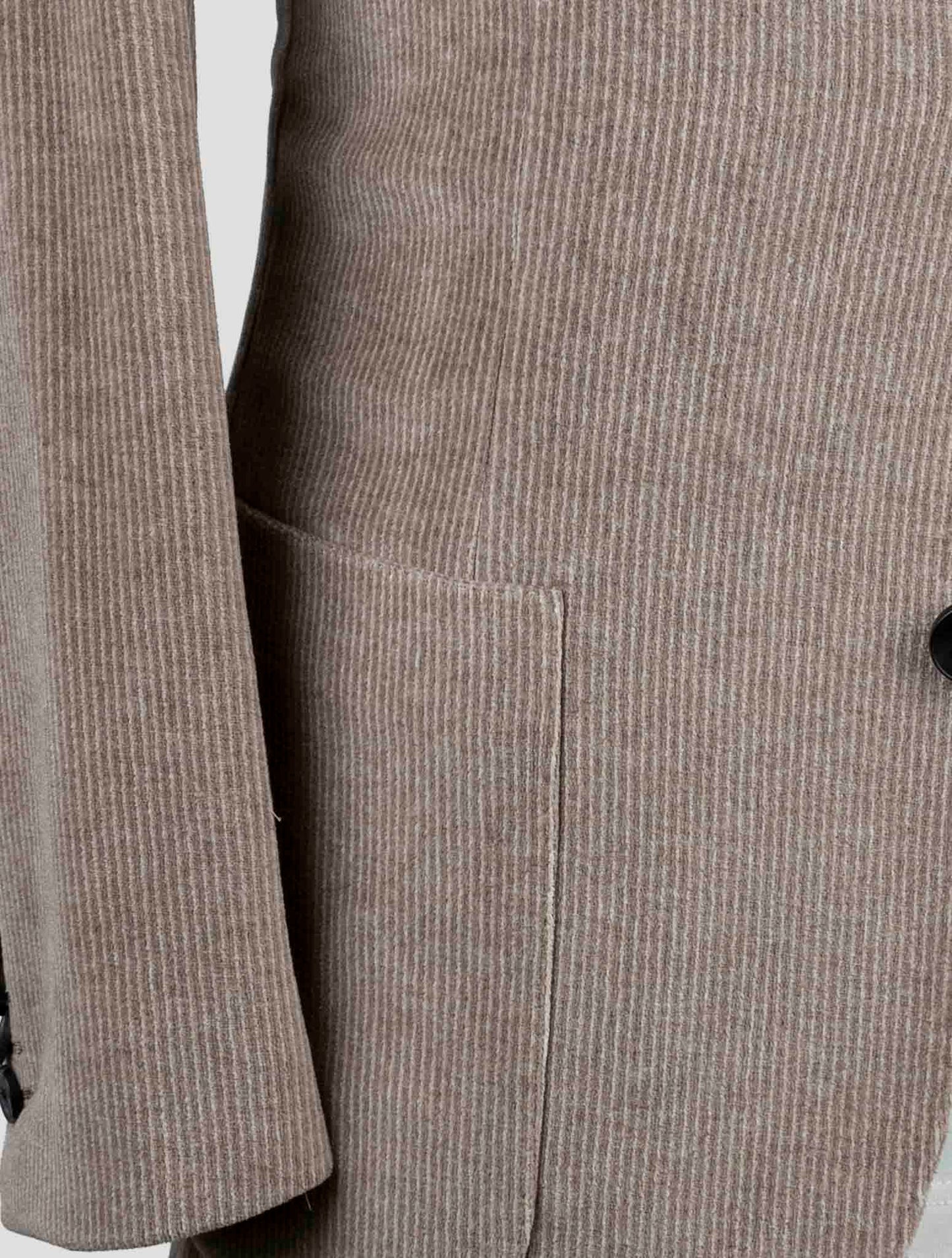Kiton Knt Brown Cotton Pl Velvet Suit
