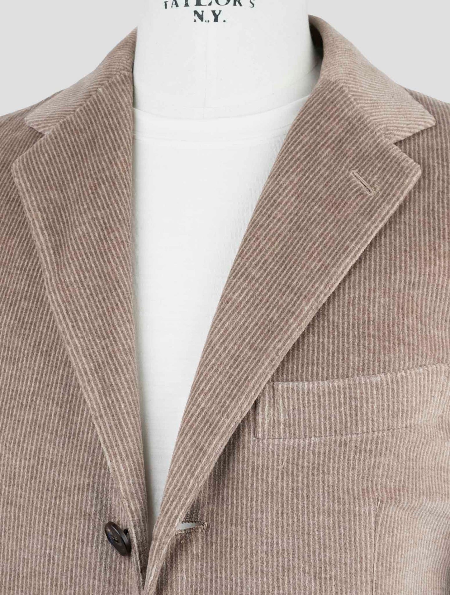 Kiton Knt Brown Cotton Pl Velvet Suit