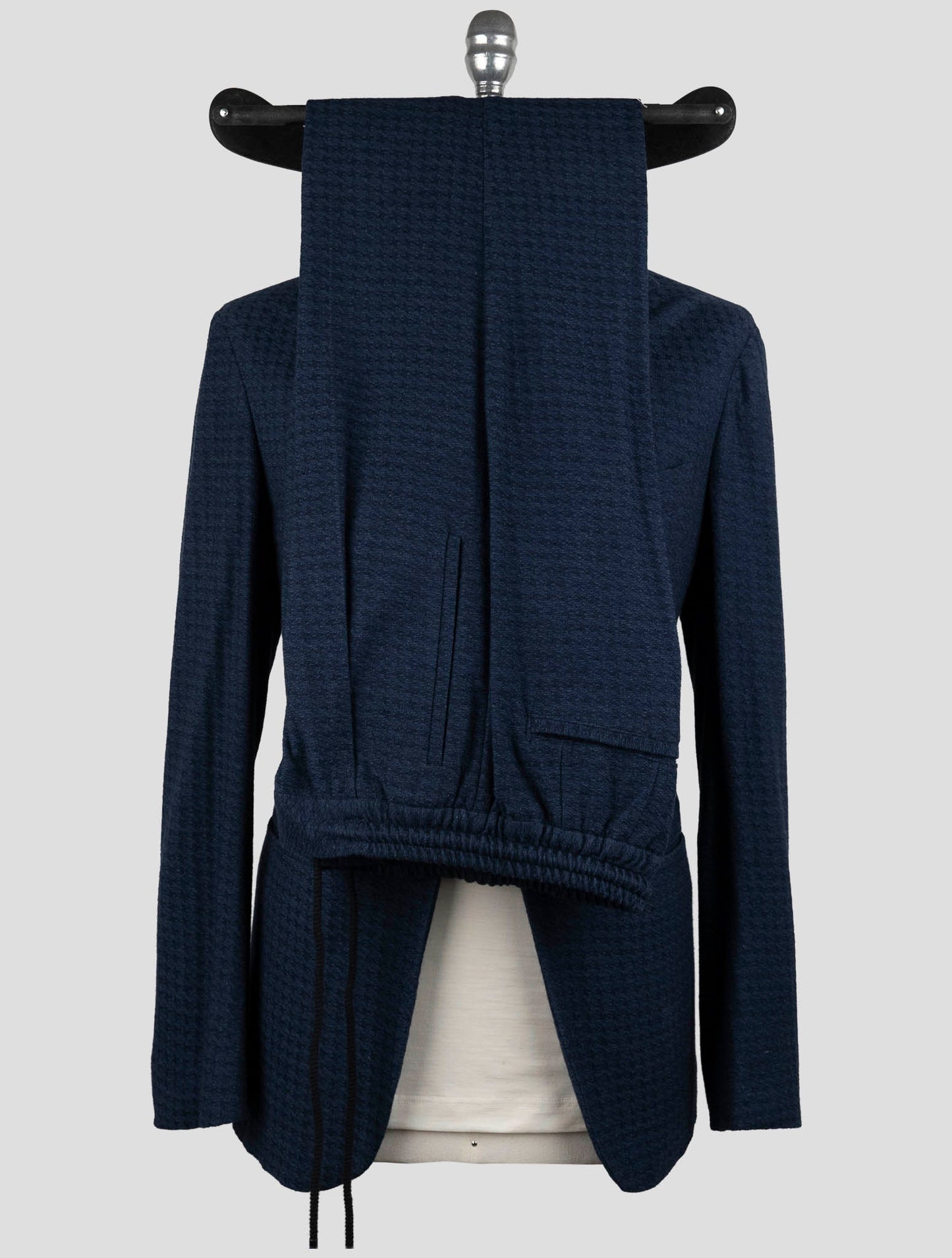 Kiton Knt Blue Cashmere Cotton Silk Suit