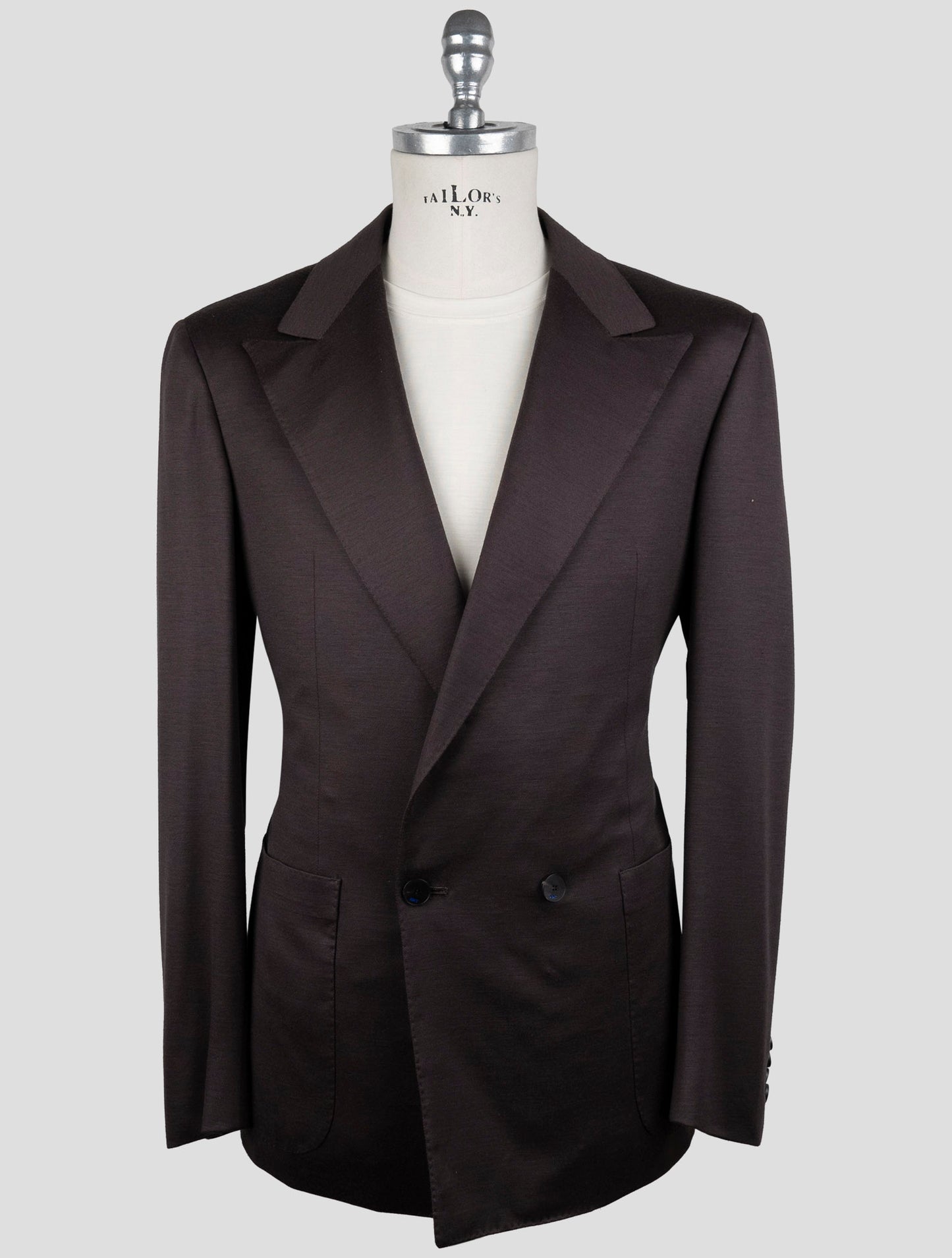 Kiton Knt brown Wool Suit