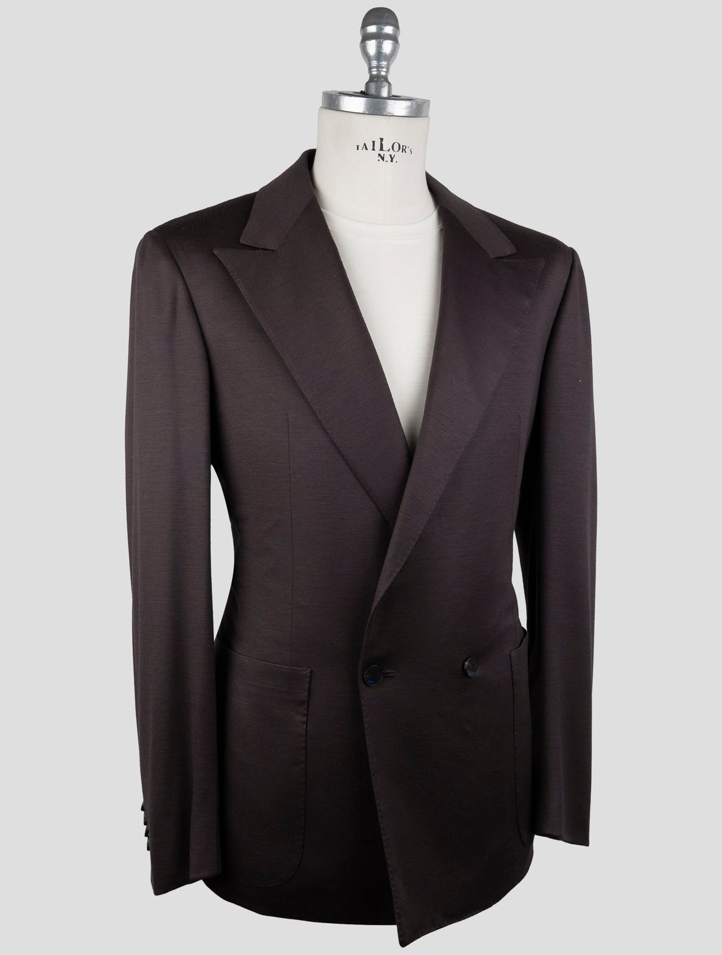 Kiton Knt brown Wool Suit