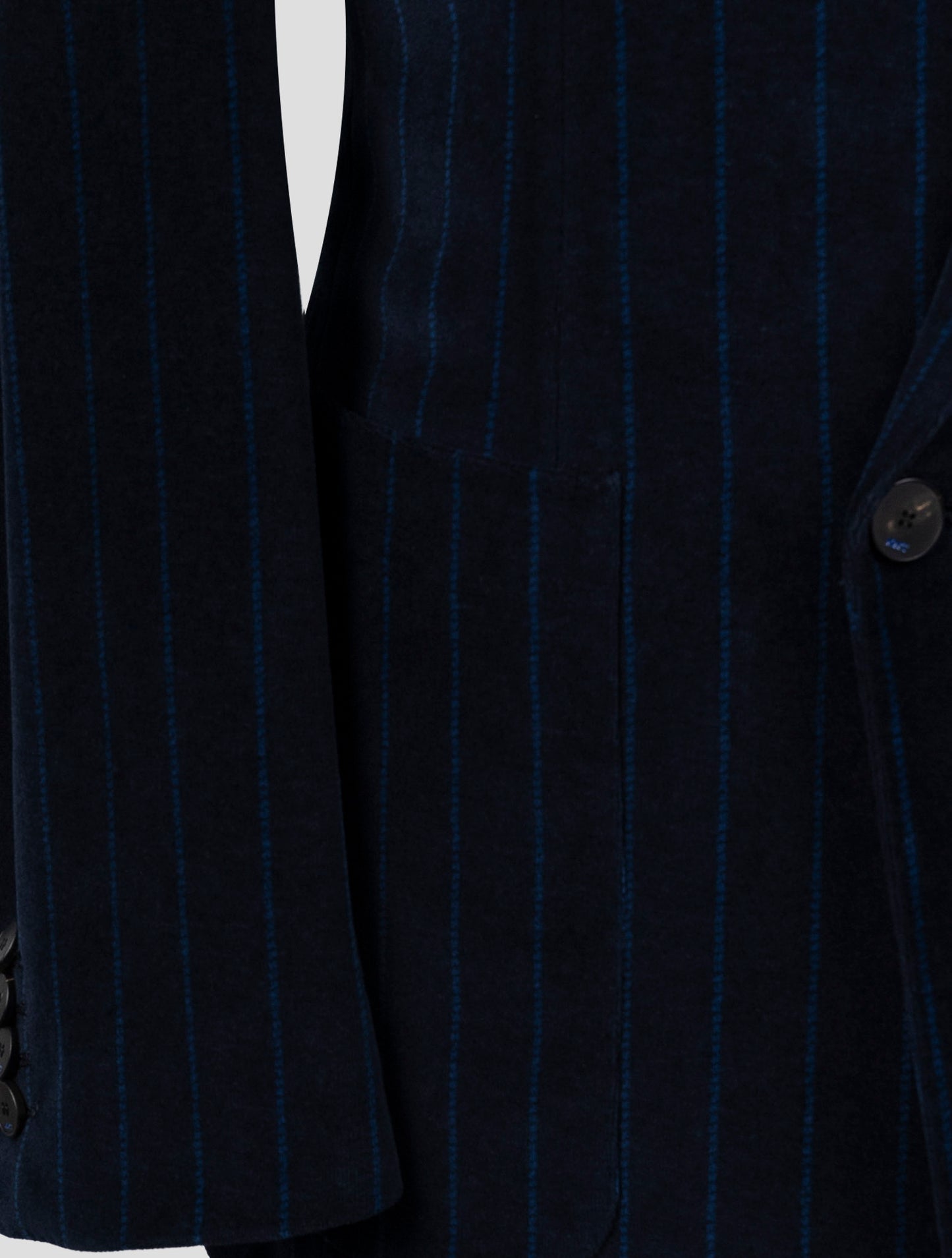 Kiton Knt Blue Cotton Pl Velvet Suit